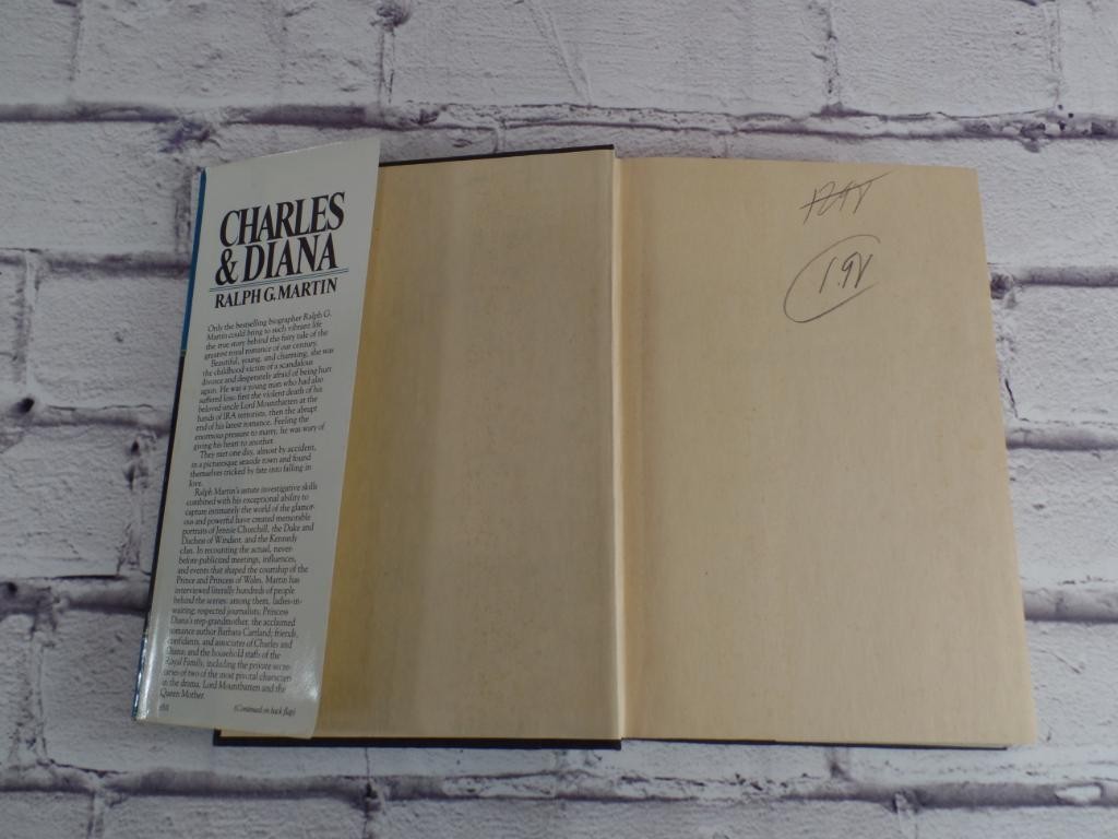 Charles and Diana Ralph G Martin Hardcover 1985 Biography British Royal Family