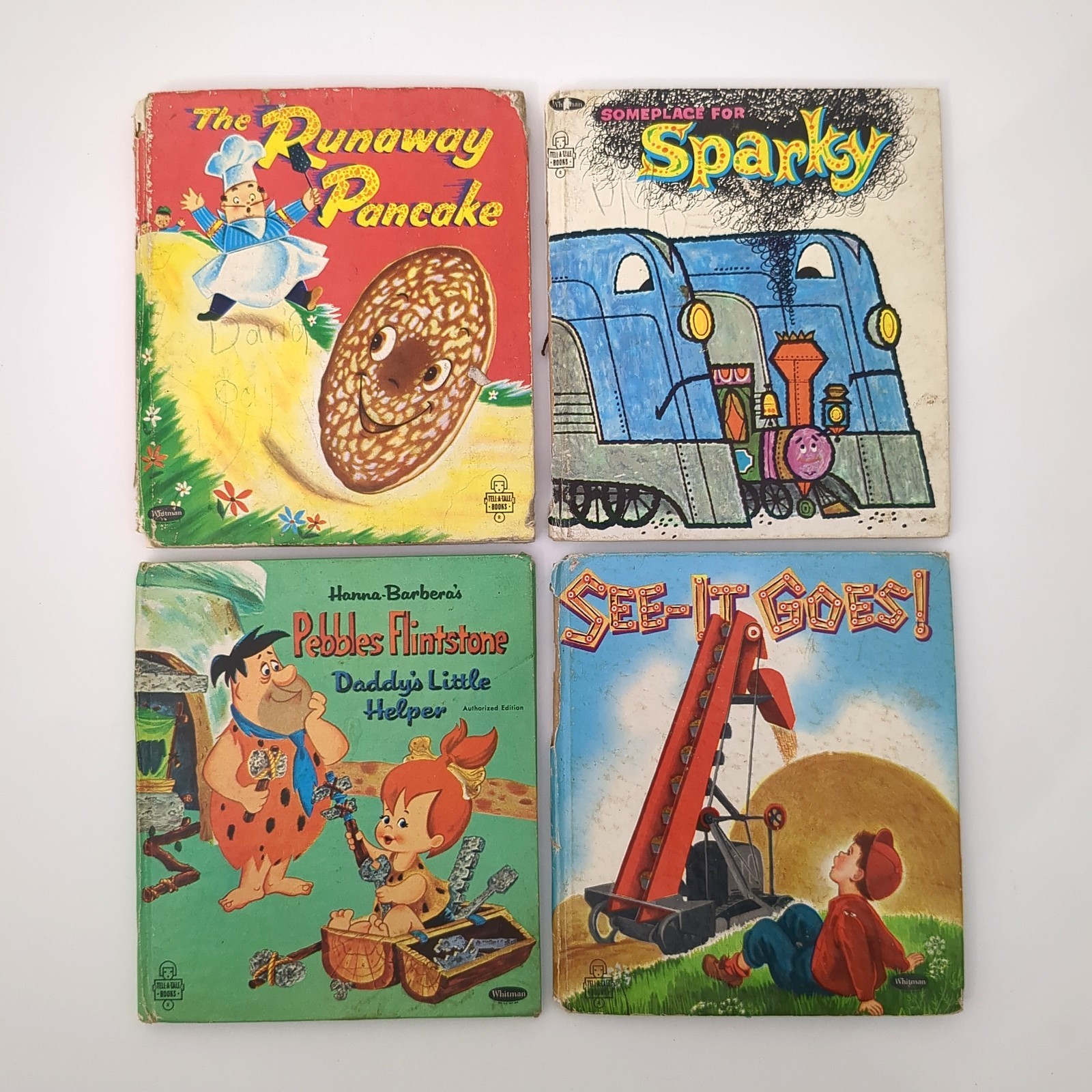 Tell A Tale Book Lot of 4 Children&rsquo;s Books Whitman Publishing 1950 – 1960s
