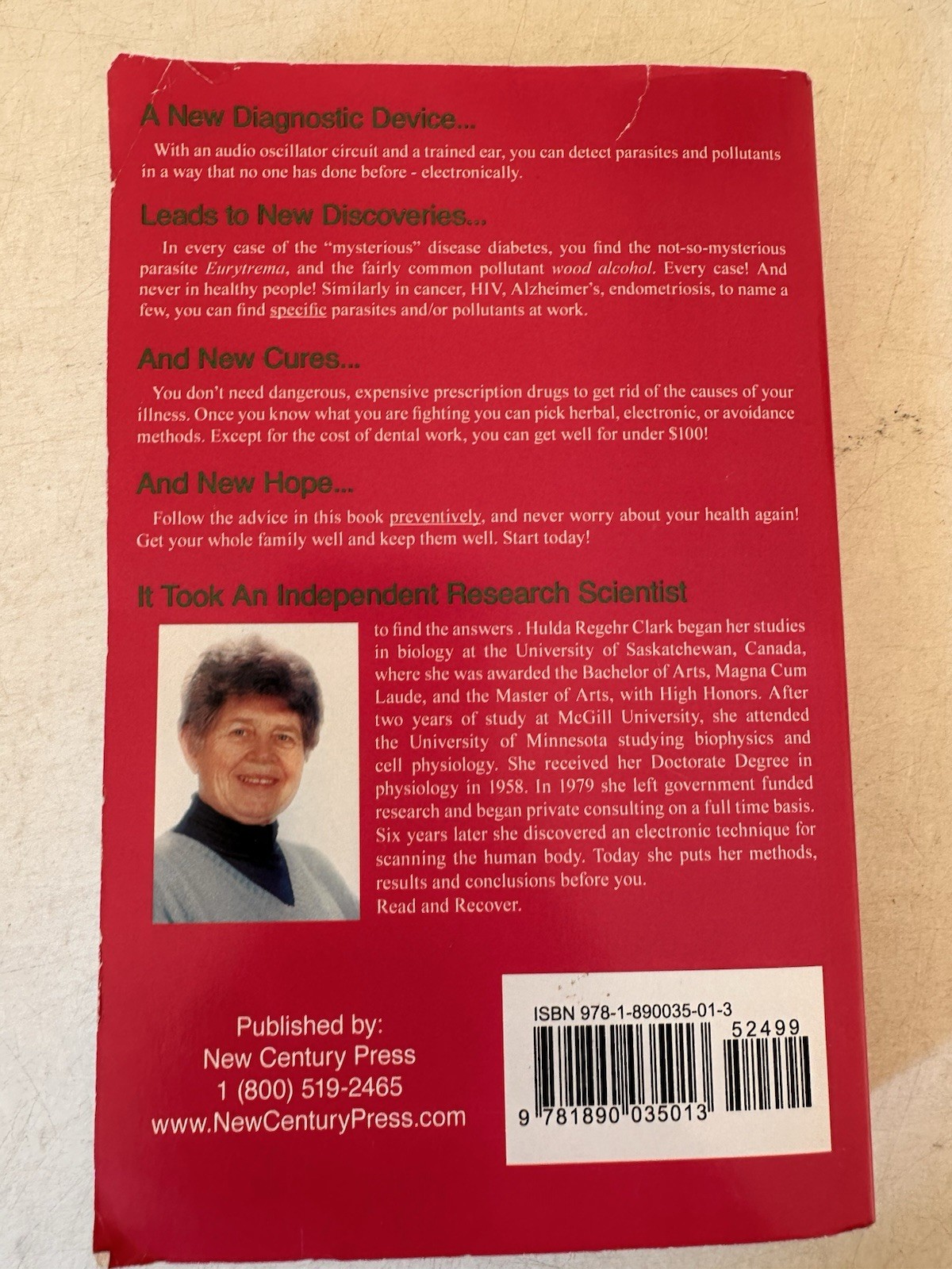 The Cure for All Diseases: With Many Case Histories by Hulda Regehr Clark