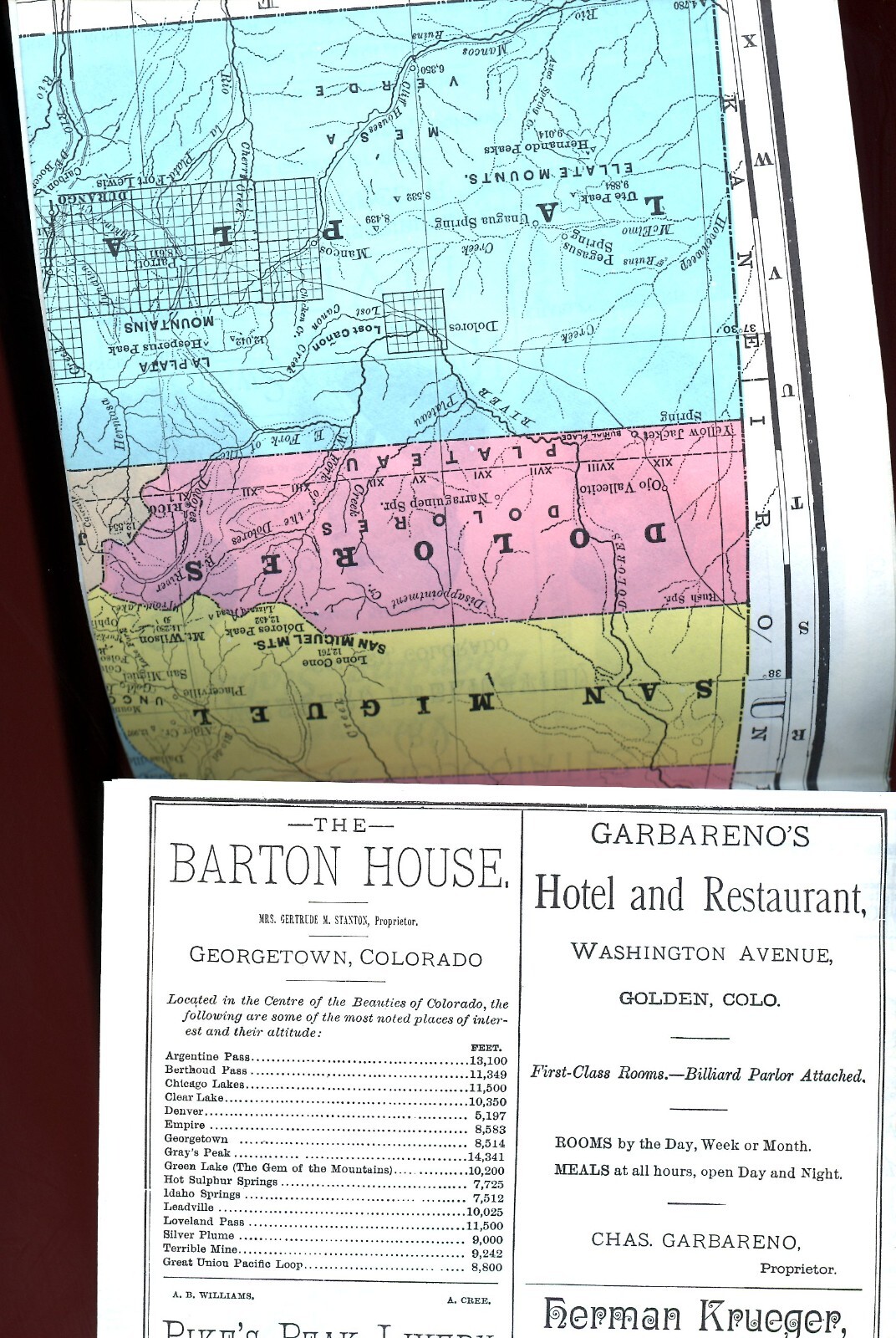 Colorado History – Crofutts Grip Sack Guide, Encyclopedia of State, W/Map, 1966