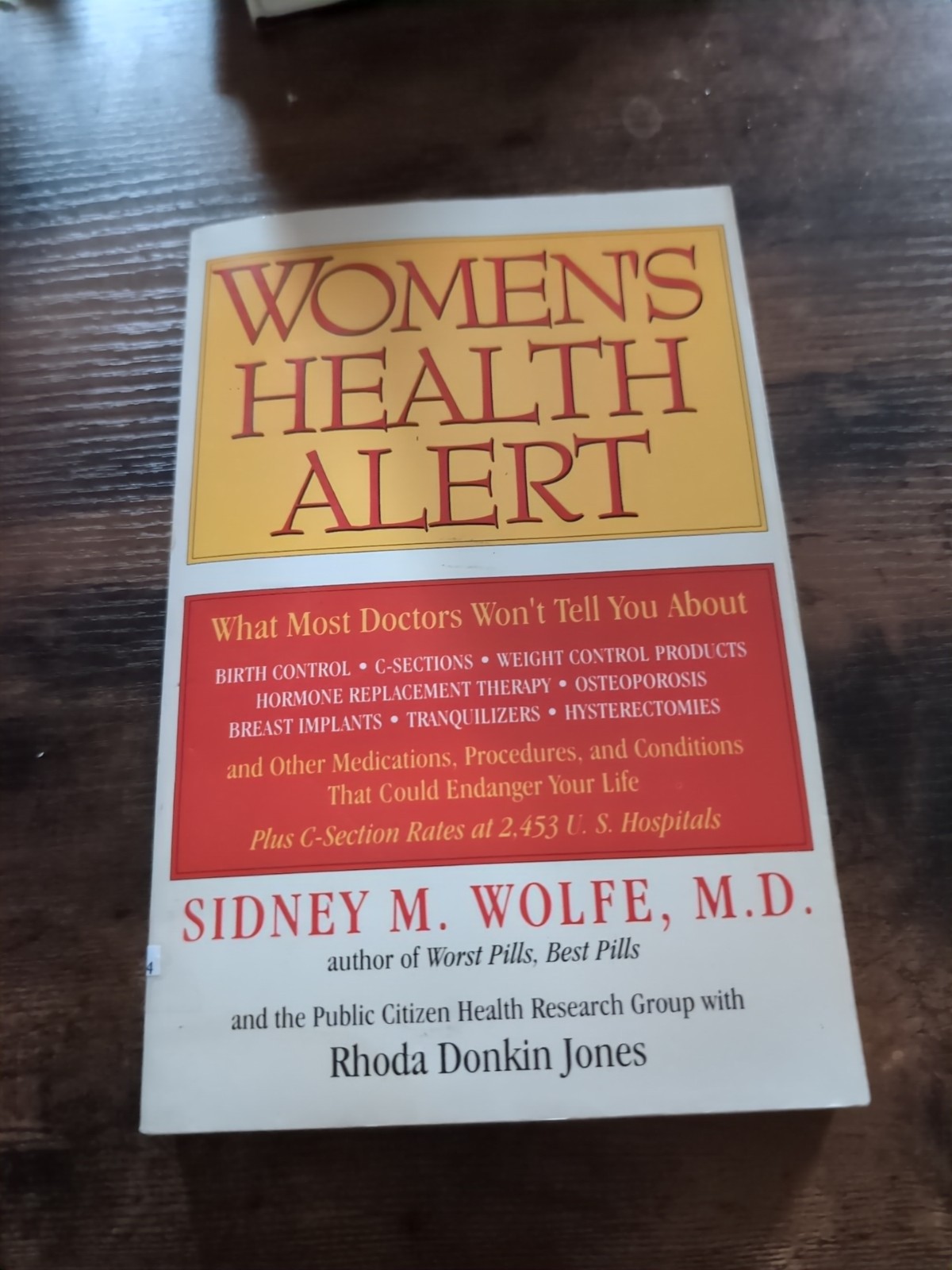 Women&rsquo;s Health Alert, Sidney M. Wolfe, M.D., Hardback, 1991, Medical, Self-Help