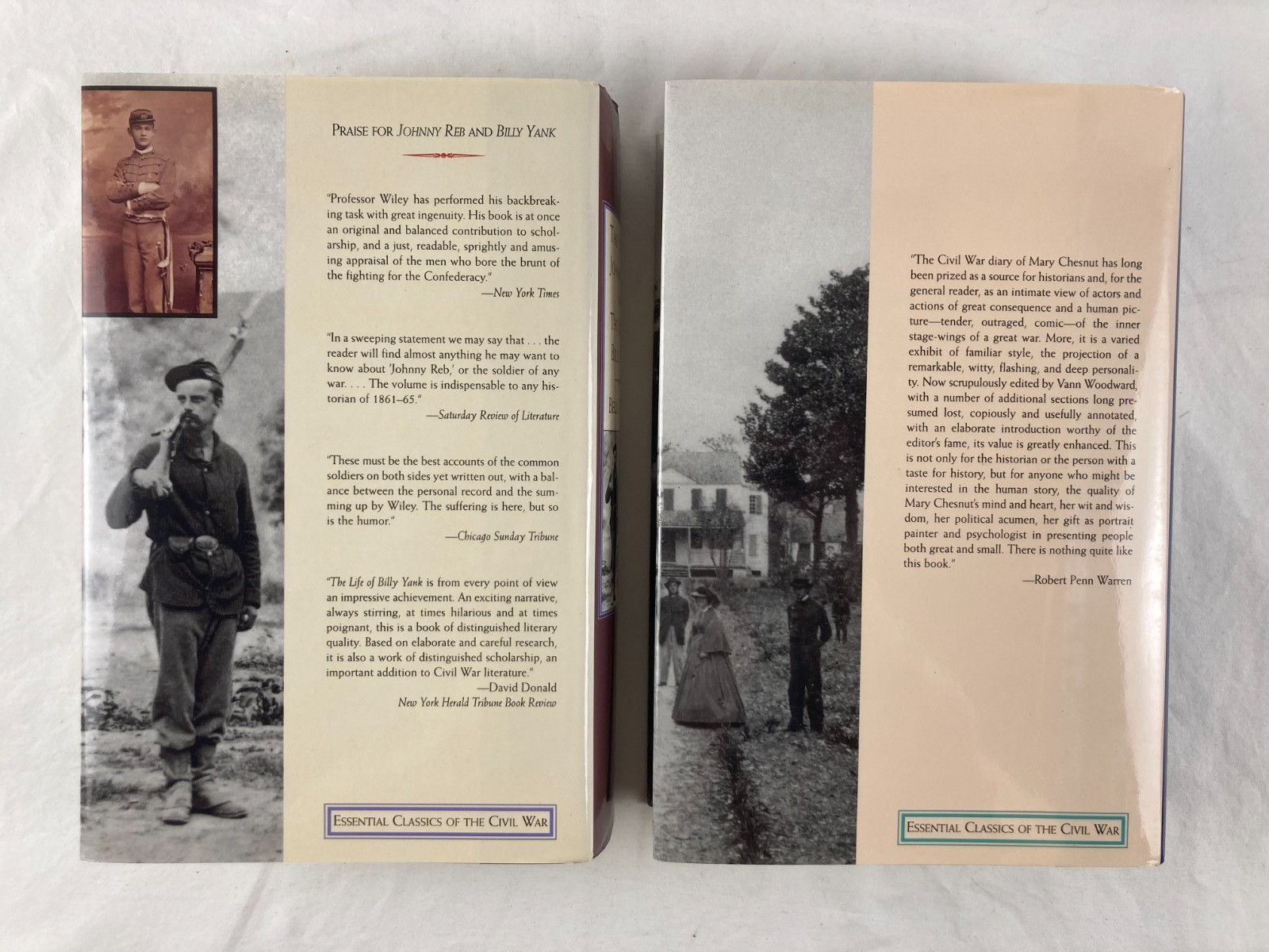 Life of Johnny Reb Billy Yank Mary Chesnut&rsquo;s Civil War by Wiley & Woodward HCDJ