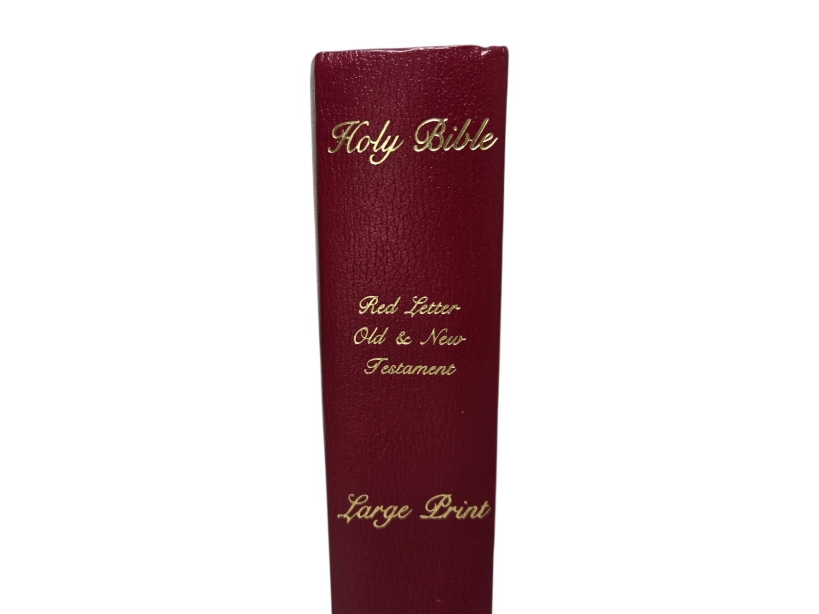 God&rsquo;s Holy Bible KJV Special Margin Edition LARGE PRINT 1999 Burgundy Red Letter