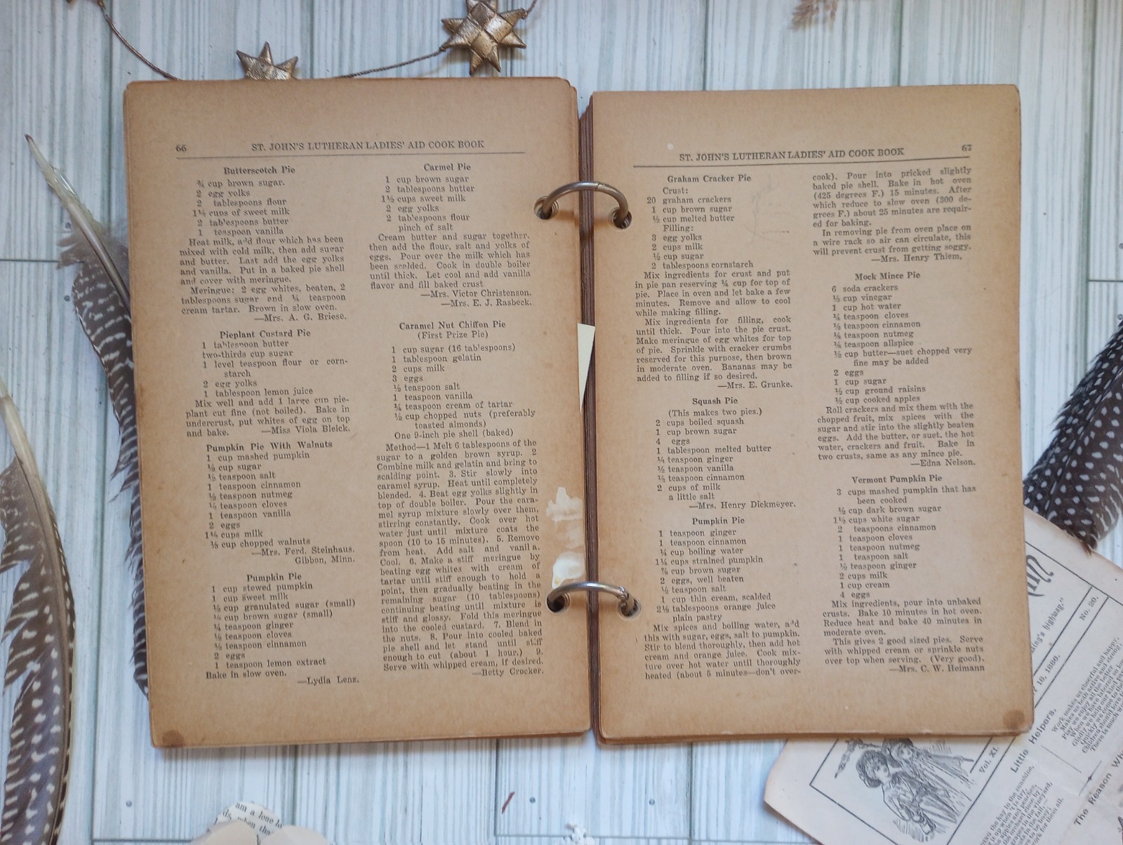 Vintage 1930s Cook Book Ladies Aid ST. JOHN&rsquo;S LUTHERAN Church Minnesota