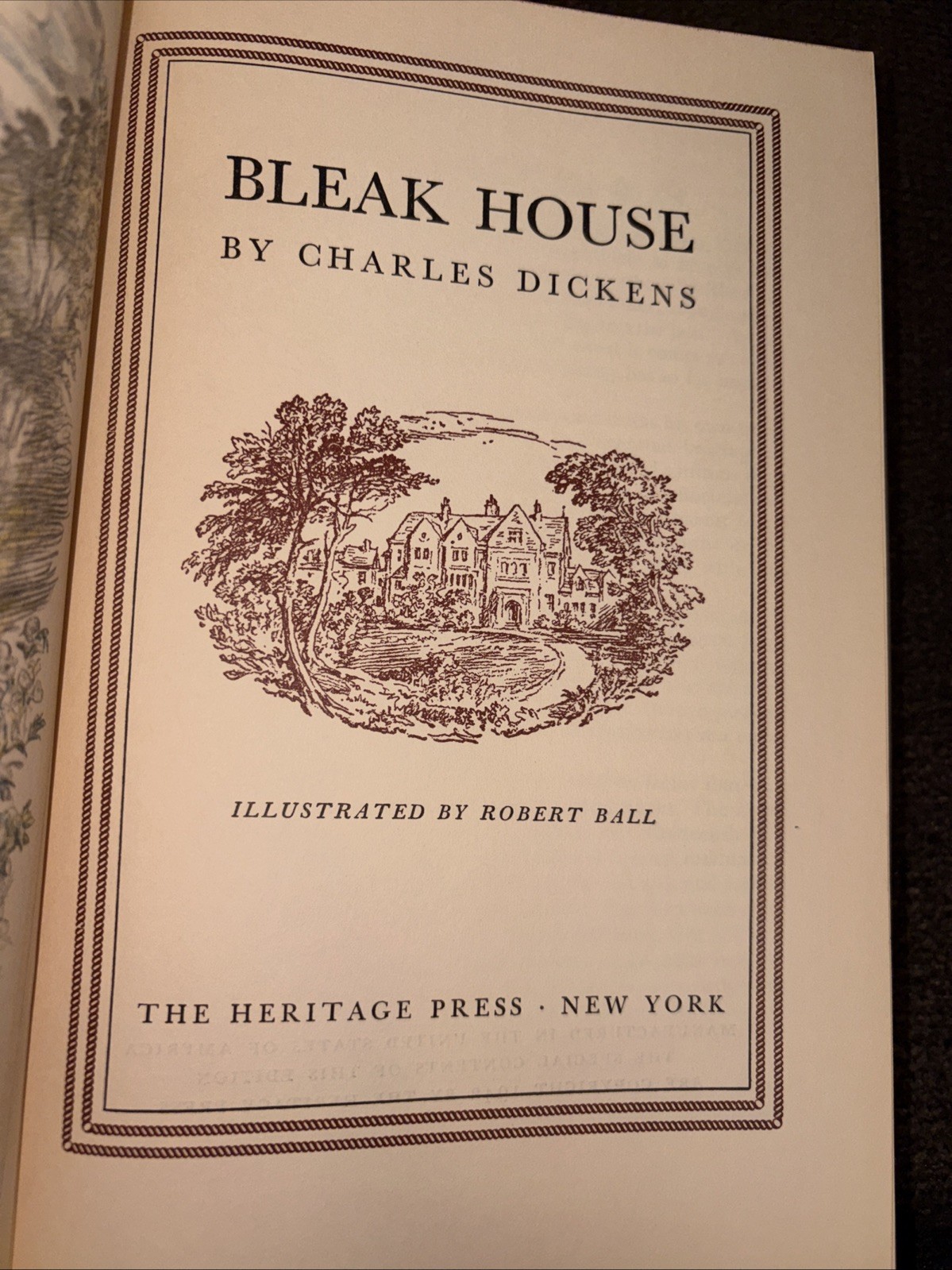 Bleak House Charles Dickens Illustrated By Robert Ball 1942 Heritage Press
