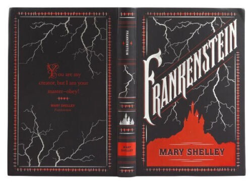 FRANKENSTEIN by Mary Shelley Deluxe Flexi Bound Faux Leather Gift special Book
