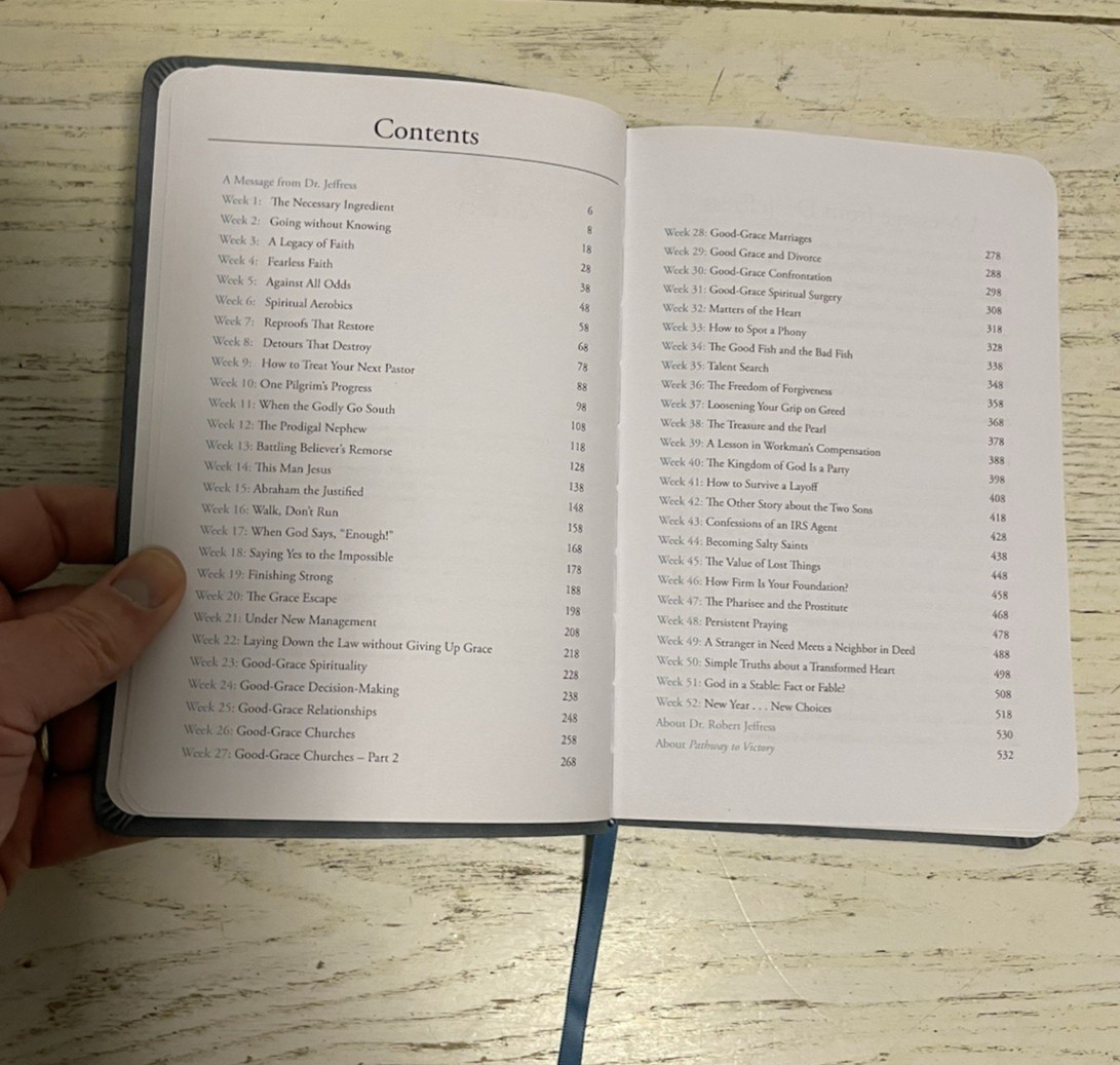 Pathway To Victory Daily Devotional Book Leatherette Dr Robert Jeffress 2022