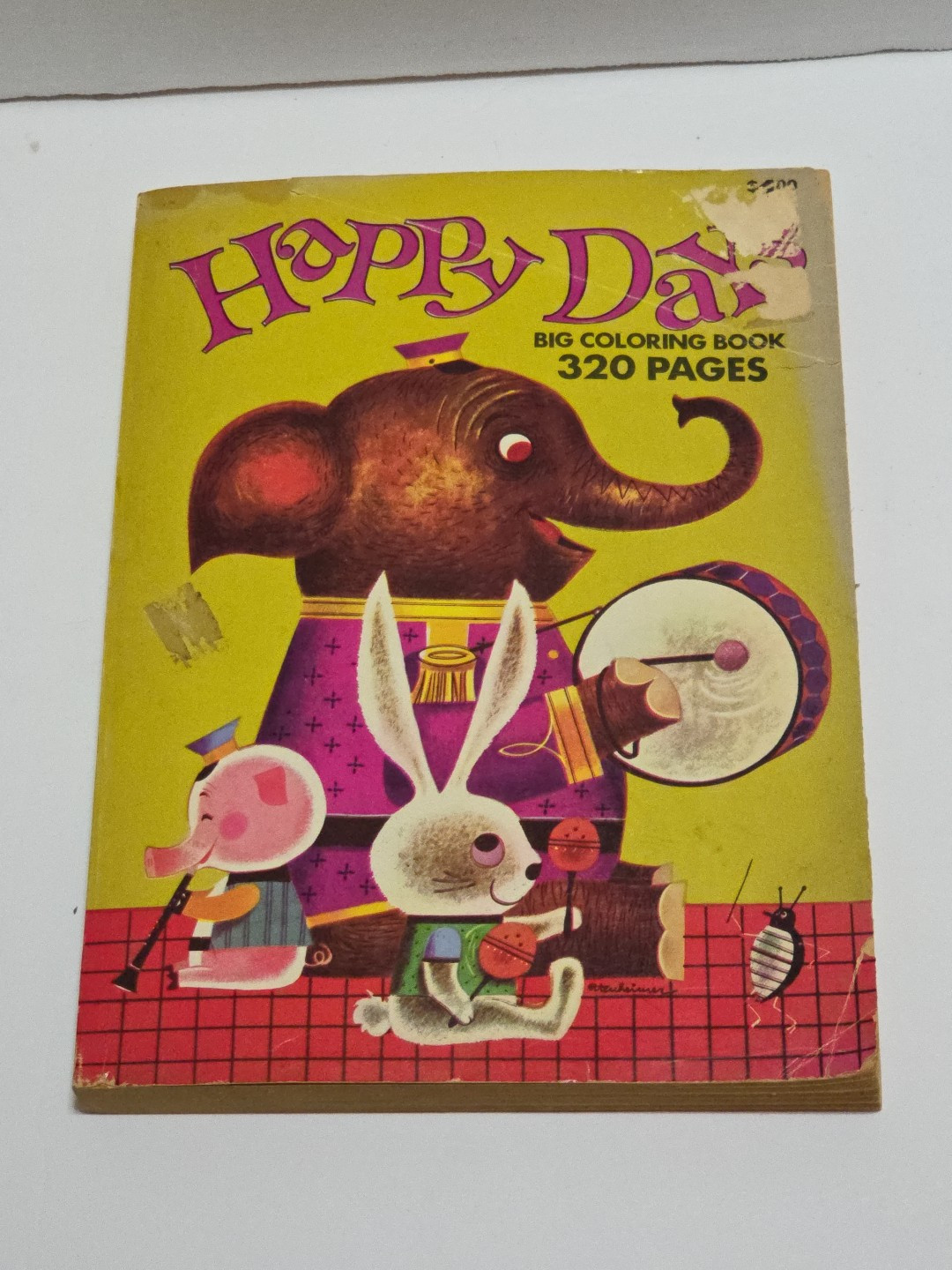 Vintage Happy Days Big Coloring Book 320 Pages Children&rsquo;s Activity