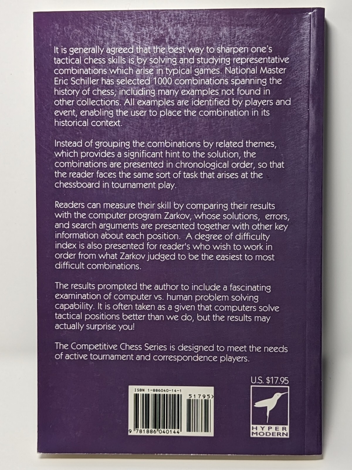Competitive Chess Ser.: The Big Book of Combinations by Eric Schiller (1994,…