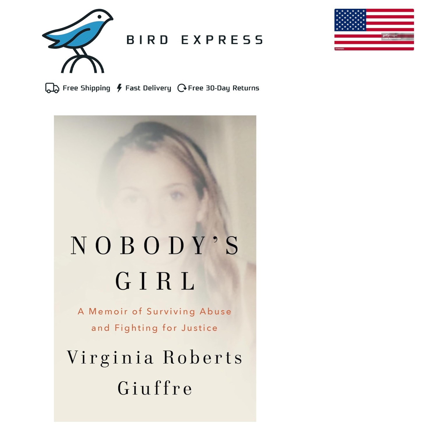 Virginia Roberts Giuffre Hardcover Book -Nobody&rsquo;s Girl: A Memoir of Surviving