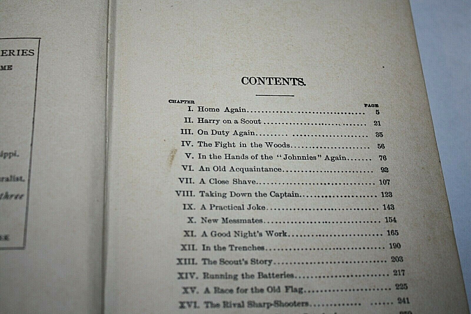 Vtg Frank Before Vicksburg Book Harry Castlemon Civil War Soldier Hardback -H -=