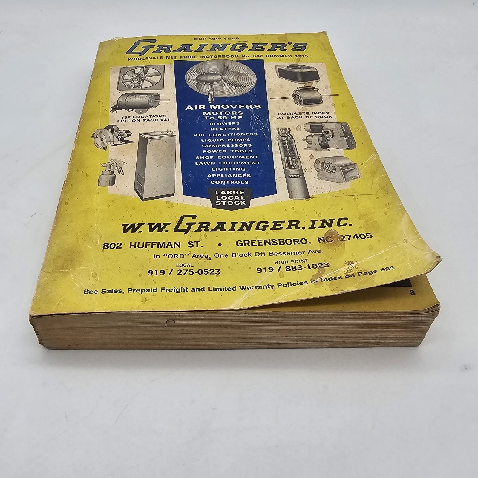 Grainger&rsquo;s Summer 1975 Wholesale Net Price Motorbook No. 342 Greensboro, NC VTG