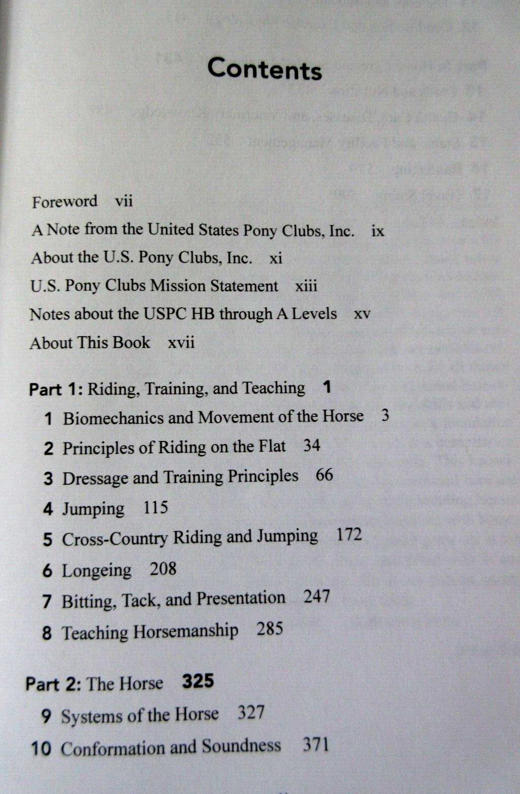 Lot of 3: US Pony Clubs Manual Horsemanship:Book 3 Advanced, Intermediate+ Basic