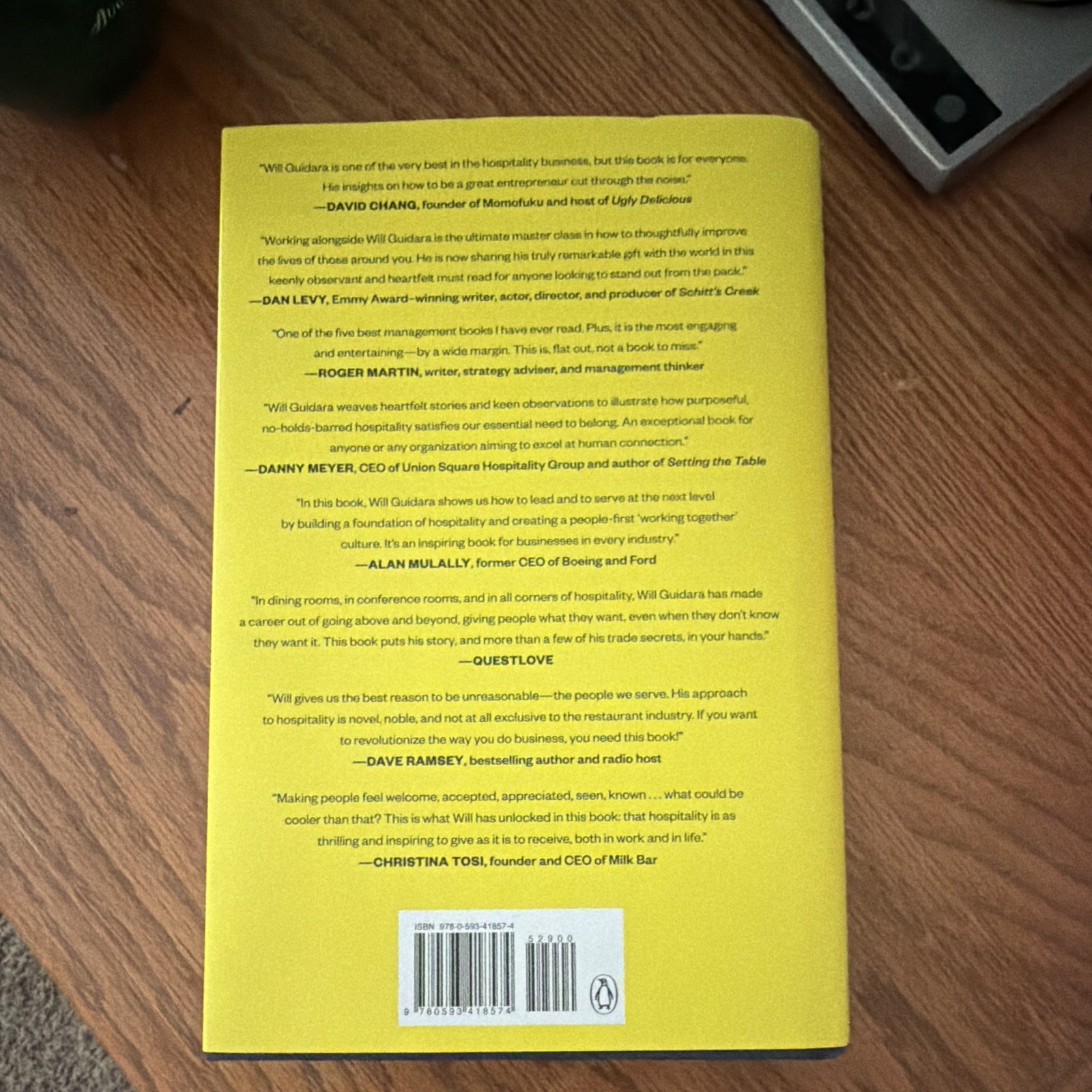 Unreasonable Hospitality Will Guidara 2022 Hardcover Dust Jacket Leadership