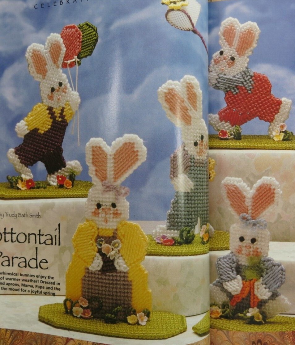 Hardcover « Plastic Canvas Celebration Gifts » Book, 160 pages for 67 DIY Gifts
