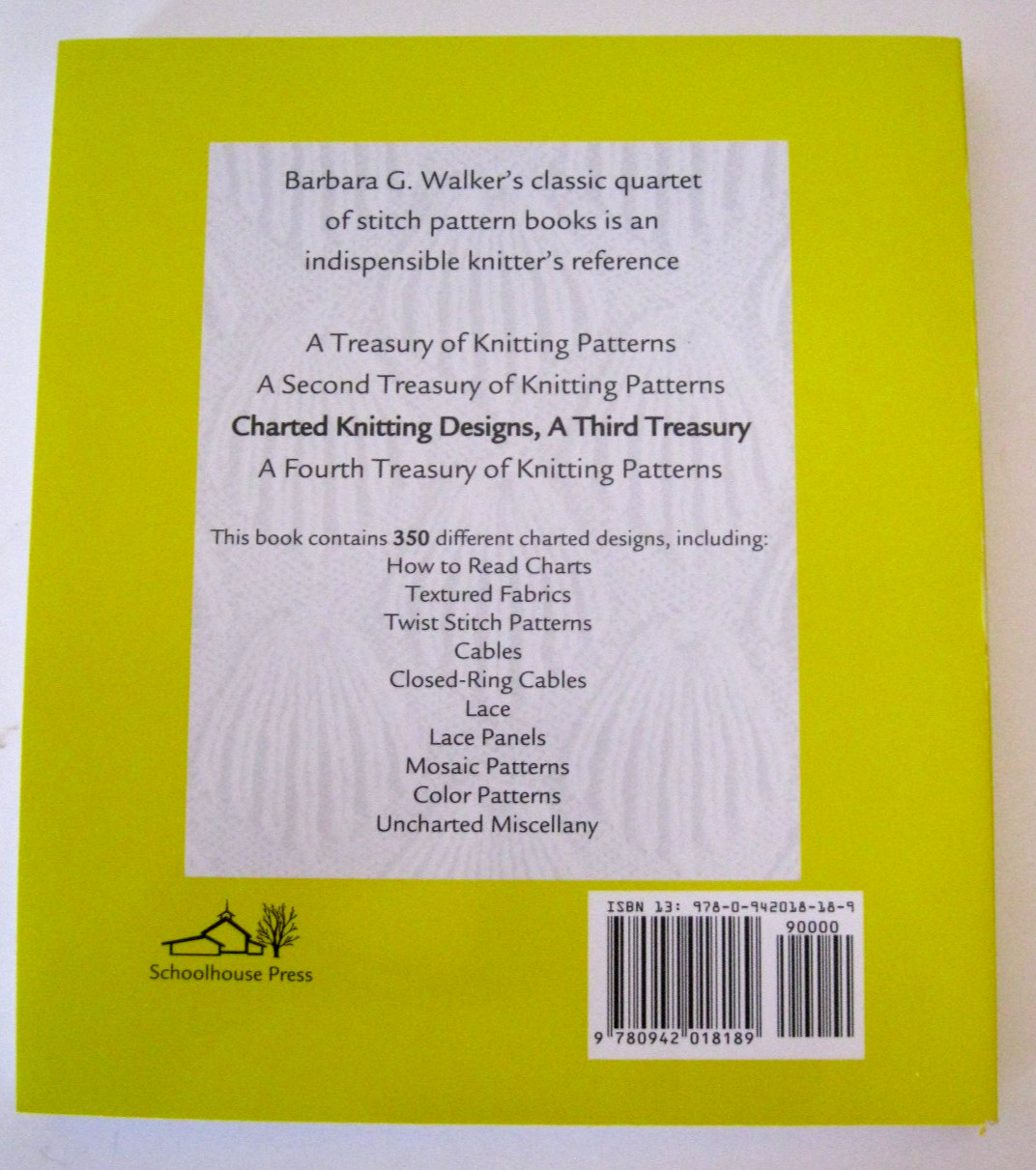 Charted Knitting Designs: A Third Treasury of Knitting Patterns EXC