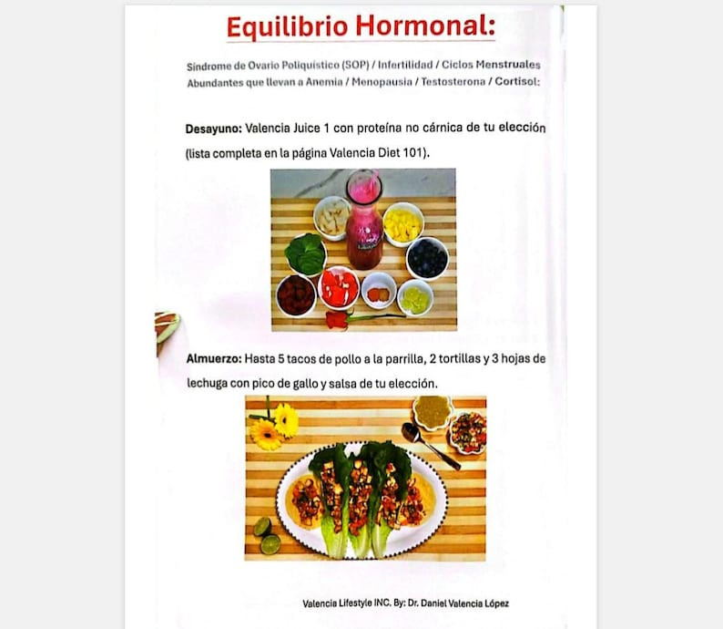 Dr Valencia Diet Libro 2 | Complete Spanish Diet Guide |Paperback book