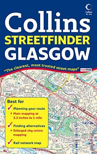 Glasgow Streetfinder Colour Map Sheet map, folded Book The Fast Free Shipping