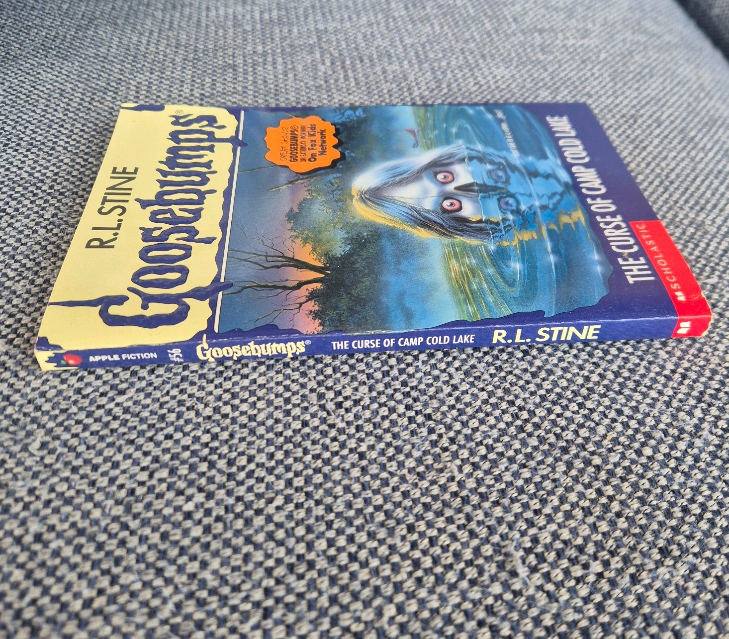 Goosebumps RL Stine #56 The Curse of Camp Cold Lake 1st Edition Book / Inserts