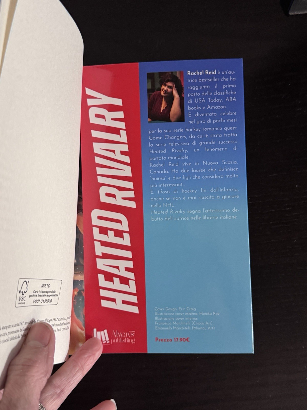 Heated Rivalry By Rachel Reid The Game Changers Italian Edition w/Printed Edge