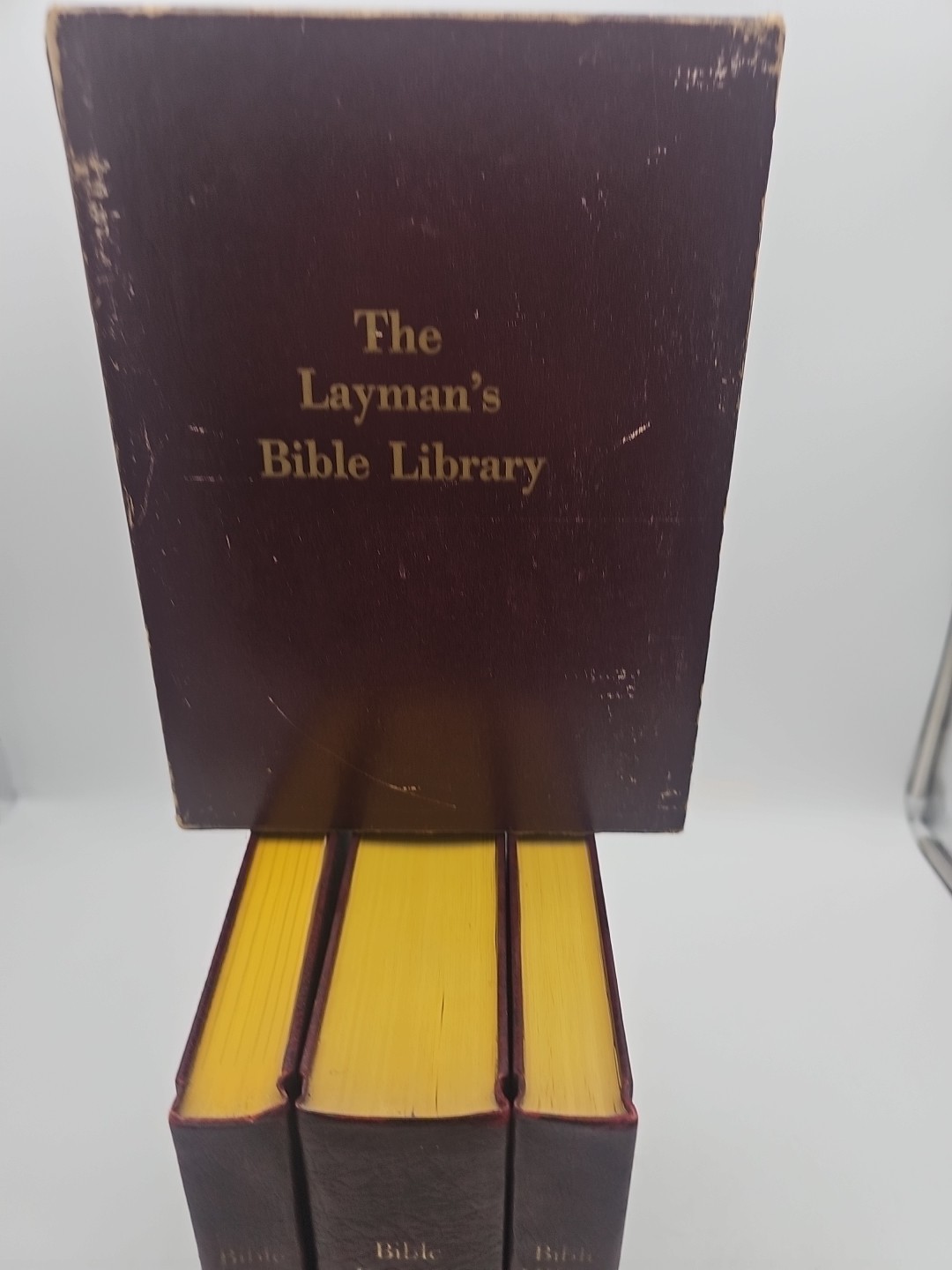 Vintage The Layman&rsquo;s Bible Library 3 Volume Set Cover Sleeve Incl. Nice