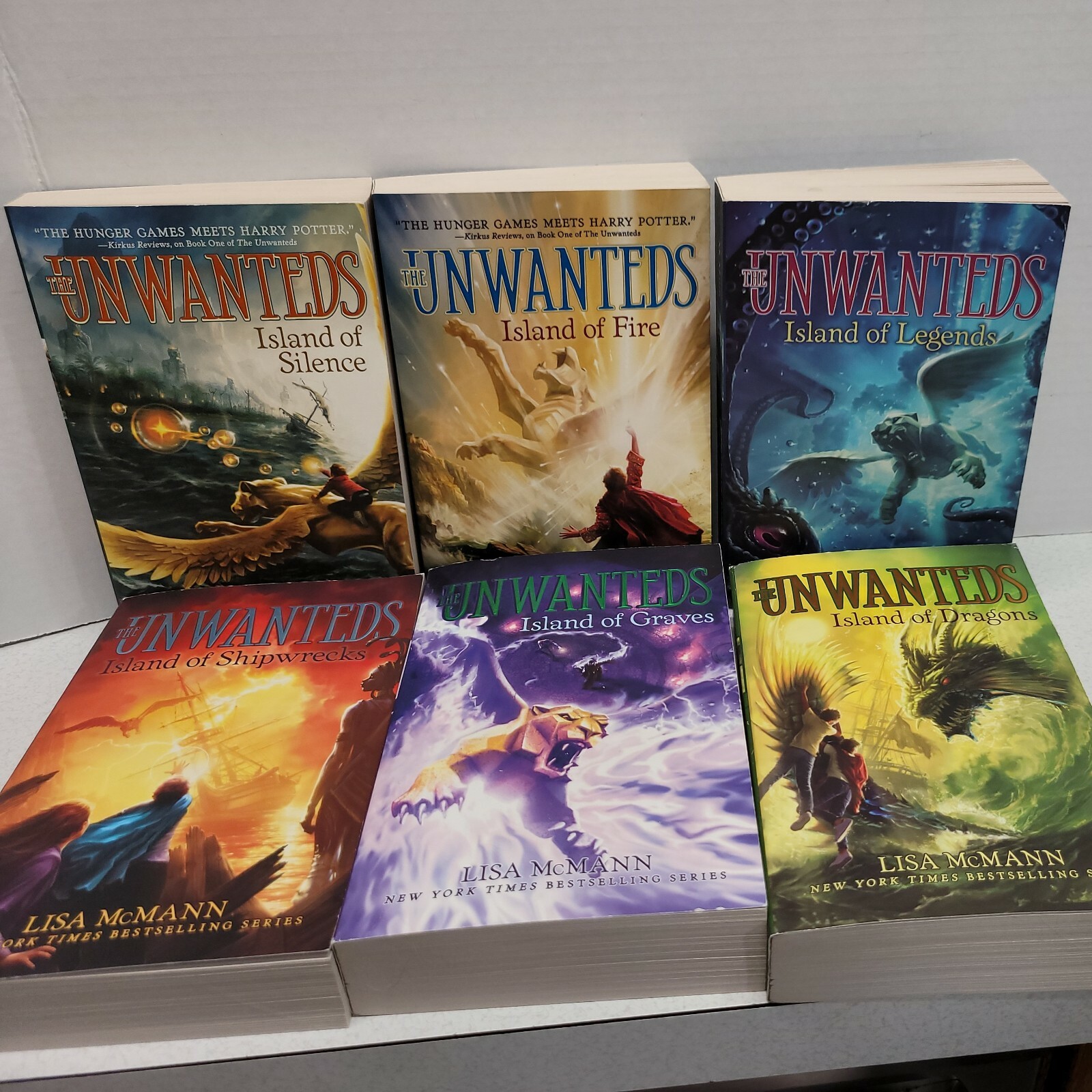 The Unwanteds Series Collection Set Books 2 -7 Lisa McMann Like New Lg Paperback