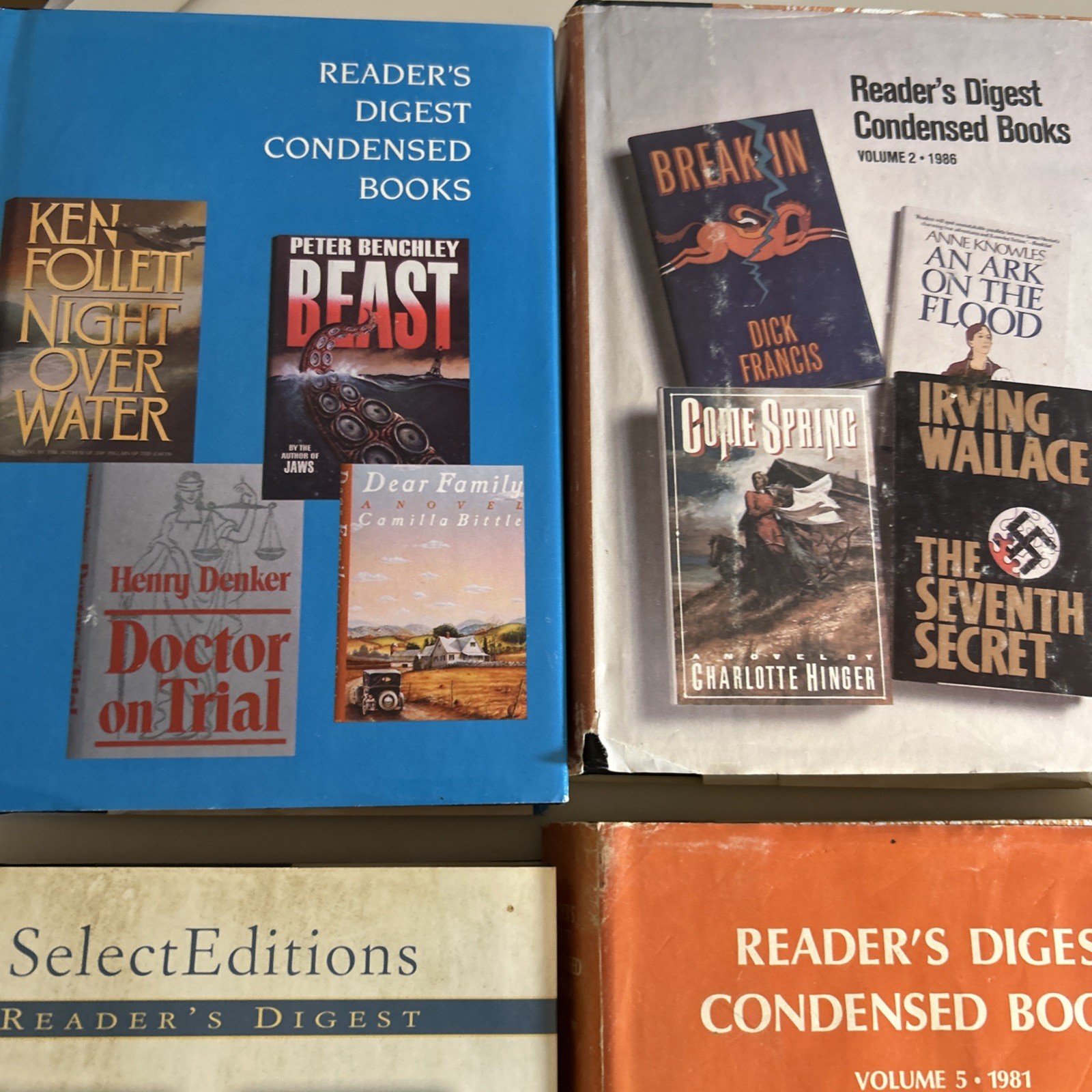 Lot of 6 Reader&rsquo;s Digest Select Editions Harback Books (4 Books in 1) 2912