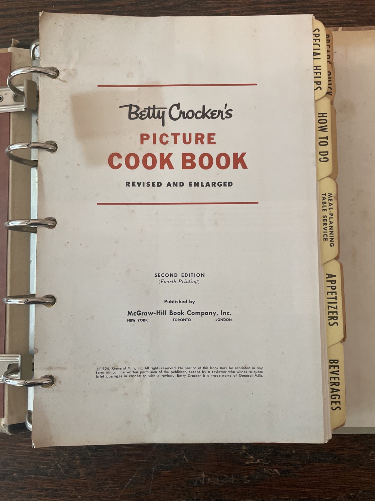 Betty Crocker&rsquo;s Picture Cook Book Vintage 1956 Revised and Enlarged Cookbook