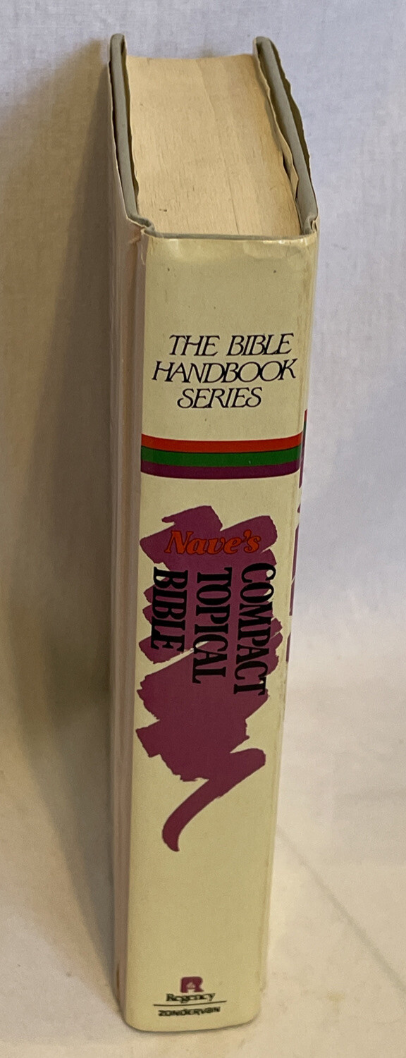 Nave&rsquo;s Compact Topical Bible 1972 Regency Reference Library Zondervan HB Dust Ja