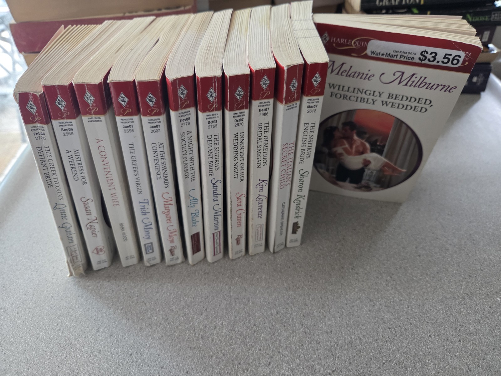 Harlequin Presents Lot Of 12 Romance. Paperback