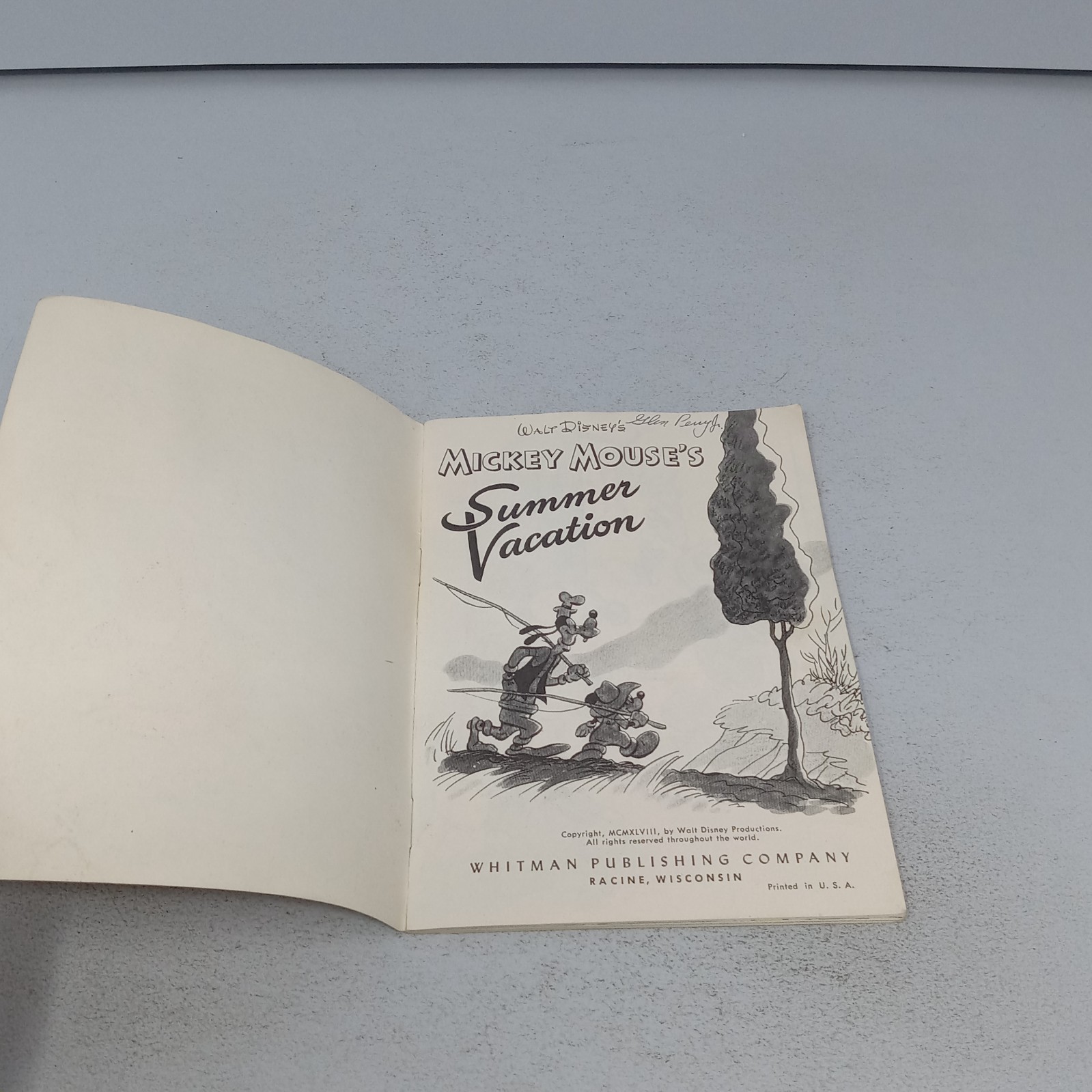 Walt Disney&rsquo;s Mickey Mouse&rsquo;s Summer Vacation 1948 Whitman Publishing Company PB