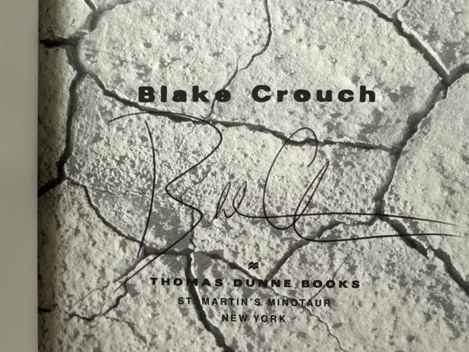 F/F ~ SIGNED Desert Places by Blake Crouch First Edition/1st Printing Hardcover