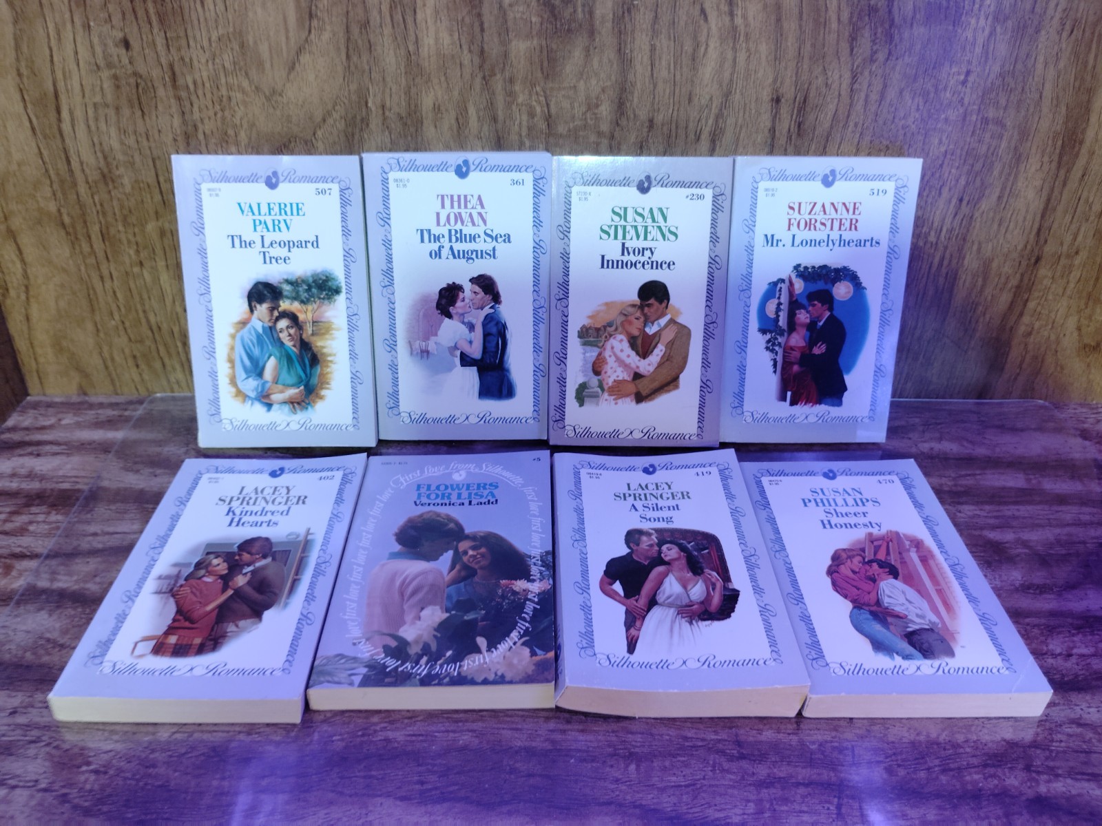 Silhouette Romance Lot 8 Vintage Paperbacks 1980s Phillips Forster Parv Springer