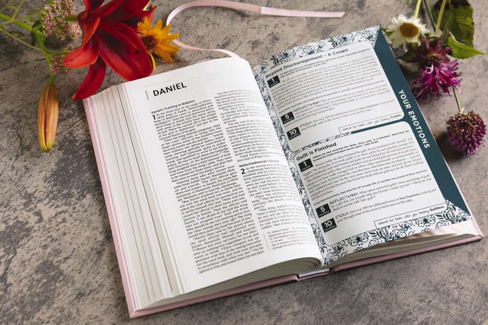 NIV, The Busy Mom&rsquo;s Bible, Leathersoft over Board, Pink, Red Letter, Comfort…