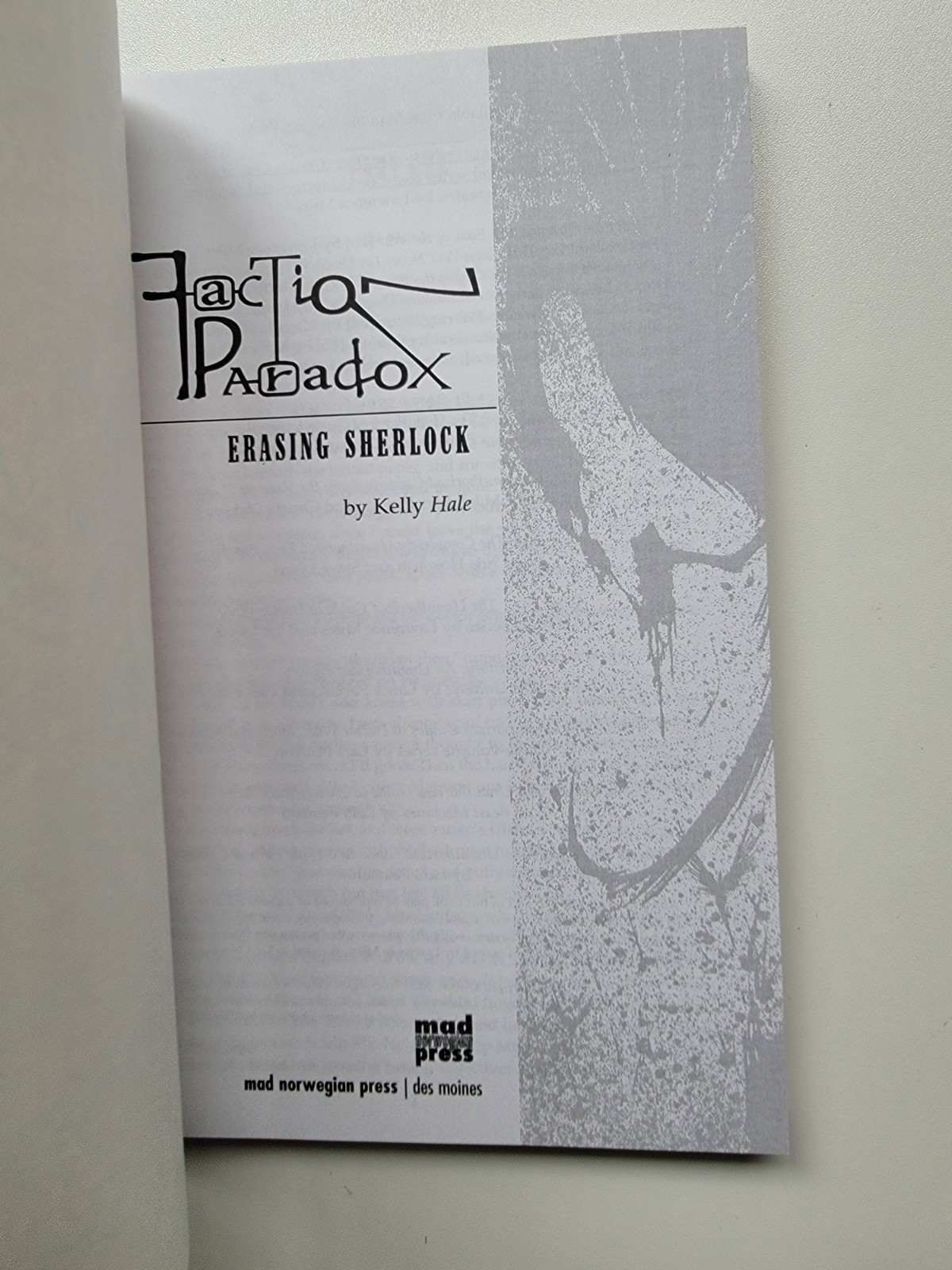 Erasing Sherlock (Book #5 in the Faction Paradox Series) by Kelly Hale