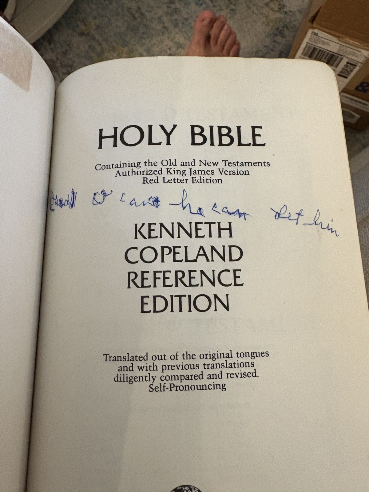 Holy Bible Kenneth Copeland Reference Edition KJV Red Letter Leather 1972