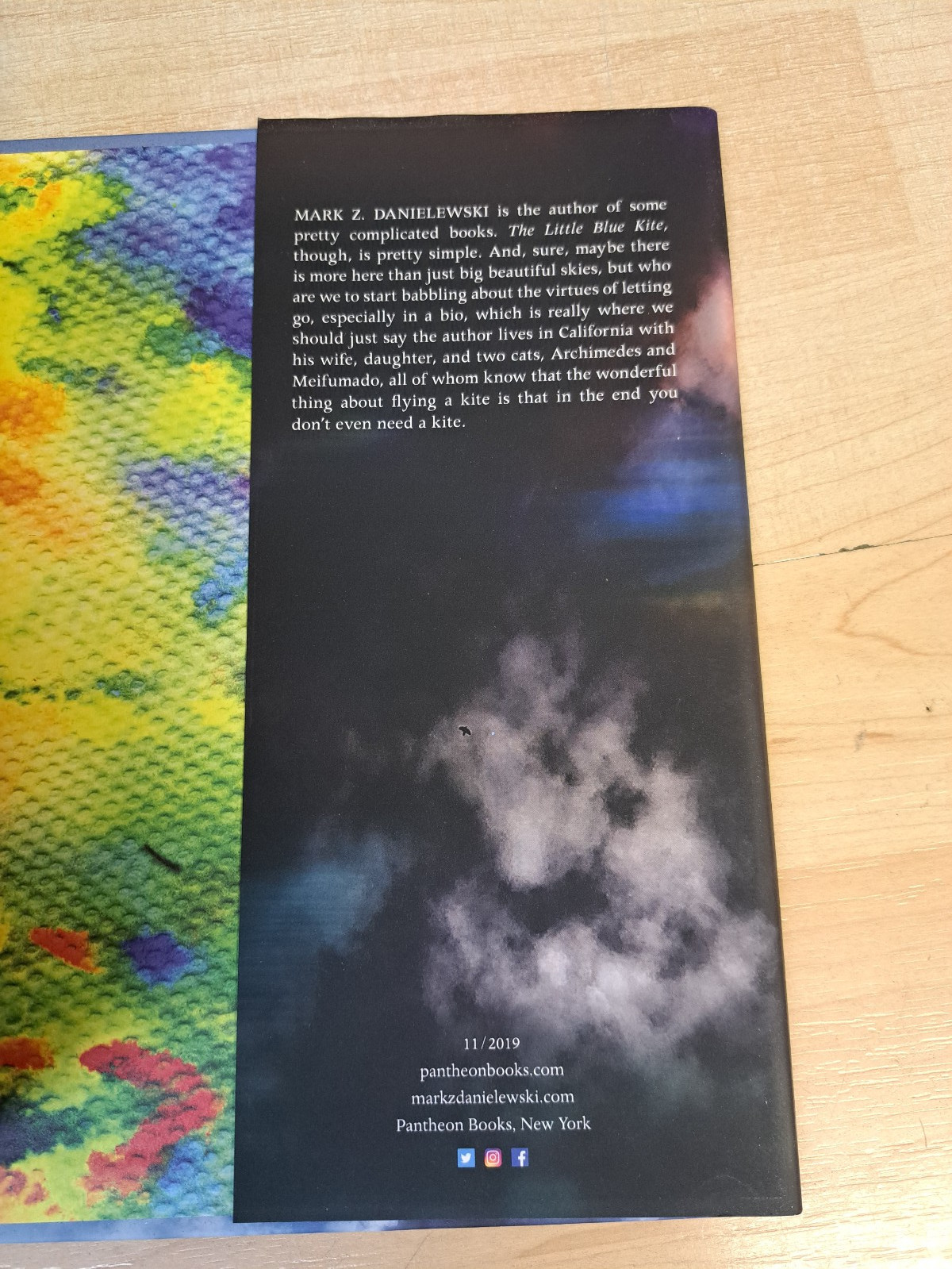 The Little Blue Kite Mark Z Danielewski Autographed