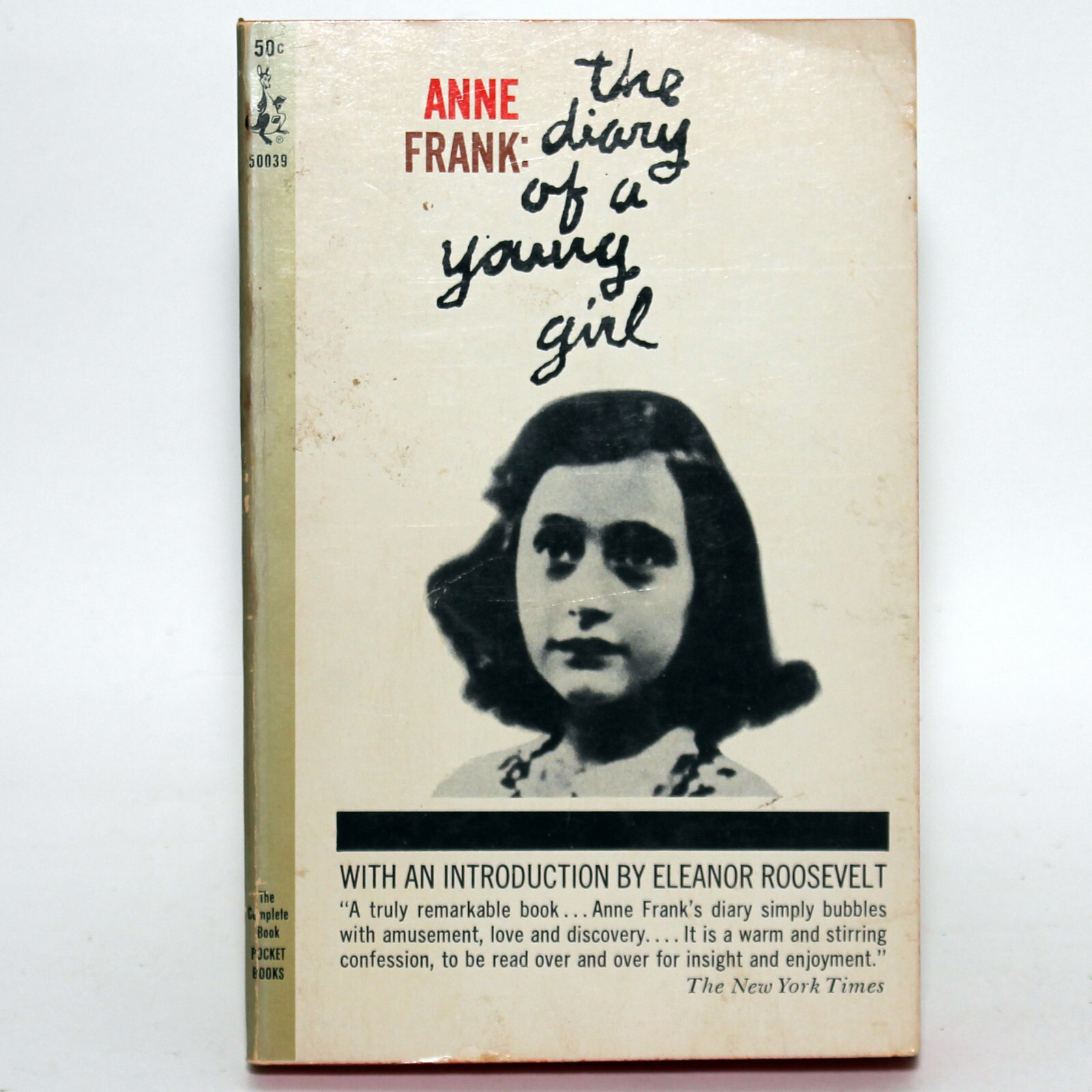 ANNE FRANK: Diary of a Young Girl – Eleanor Roosevelt Intro Pocket Books 1966 PB