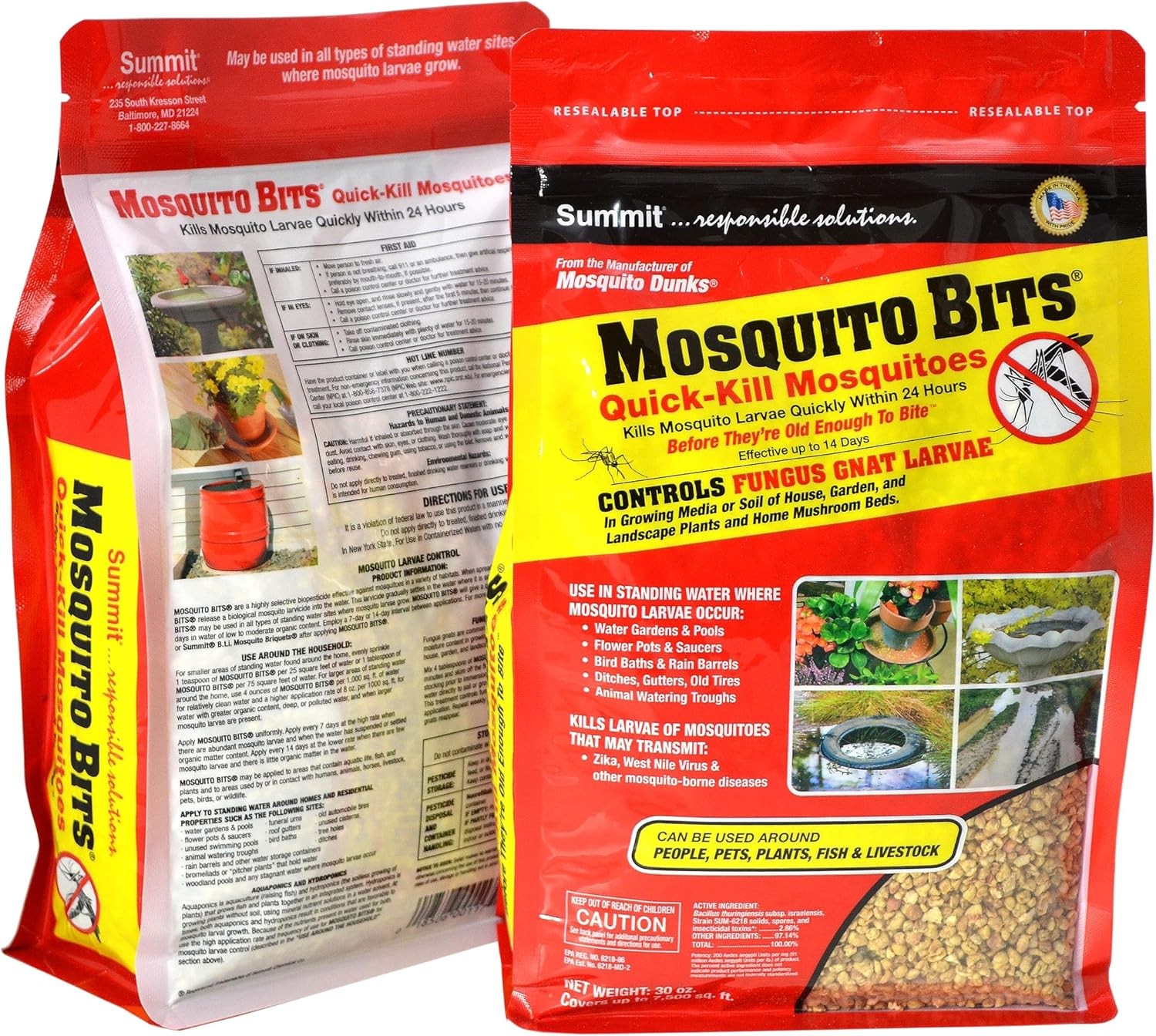 Summit 117-6 Mosquito Bits, Granular, 30 oz Package