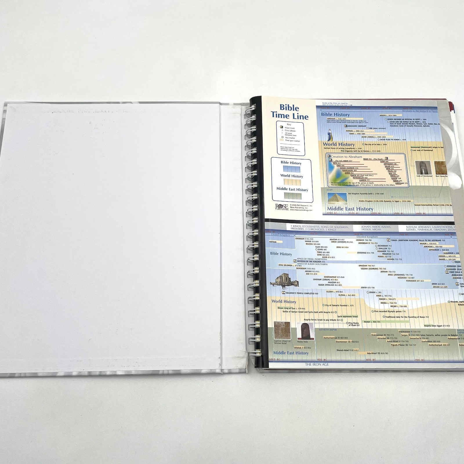 Rose Book of Bible Charts Maps Time Lines Volumes 1 & 2 Bundle Reference Spiral