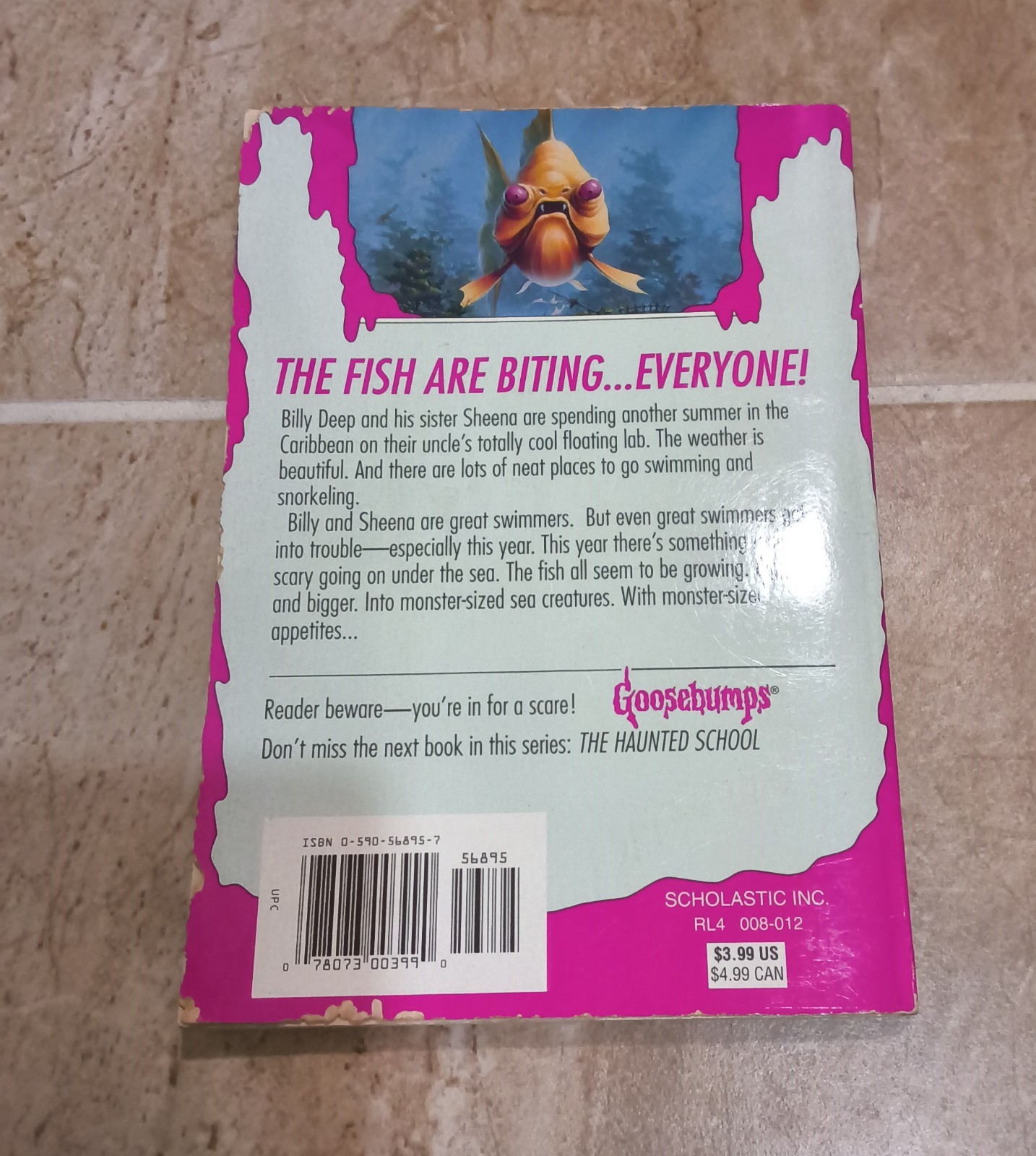 Original 1997 Goosebumps – Deep Trouble II #58 First Edition Printing RL Stine