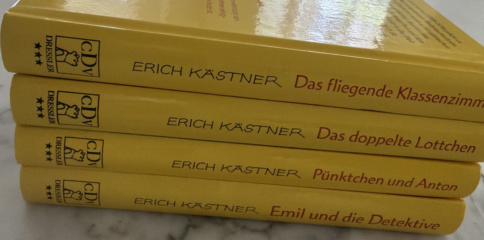 Lot 4 Hardcover Erich Kästner German Language Books Like New