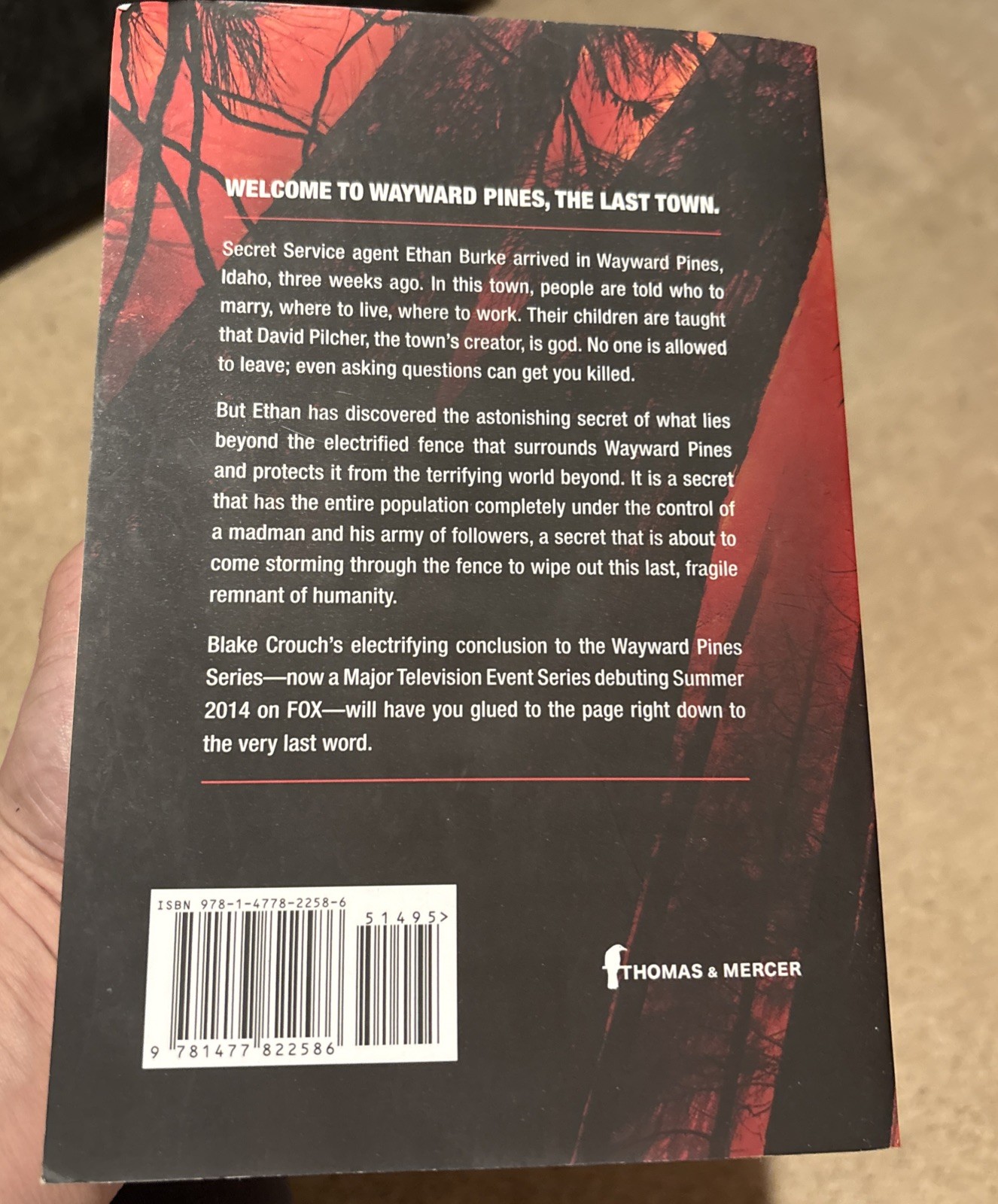 Signed Copy Blake Crouch « The Last Town » 2014 Paperback 2014 Excellent