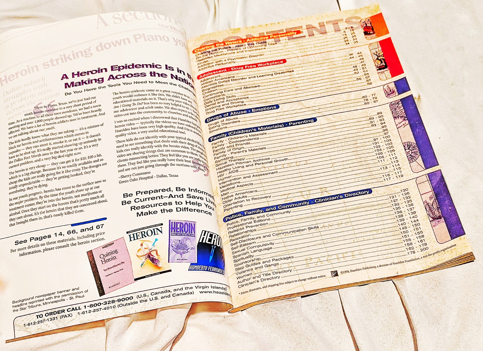 Vintage Hazelden🔴1998 Learning Resource Guide Dean Publishing PB🆓Abuse📬Health