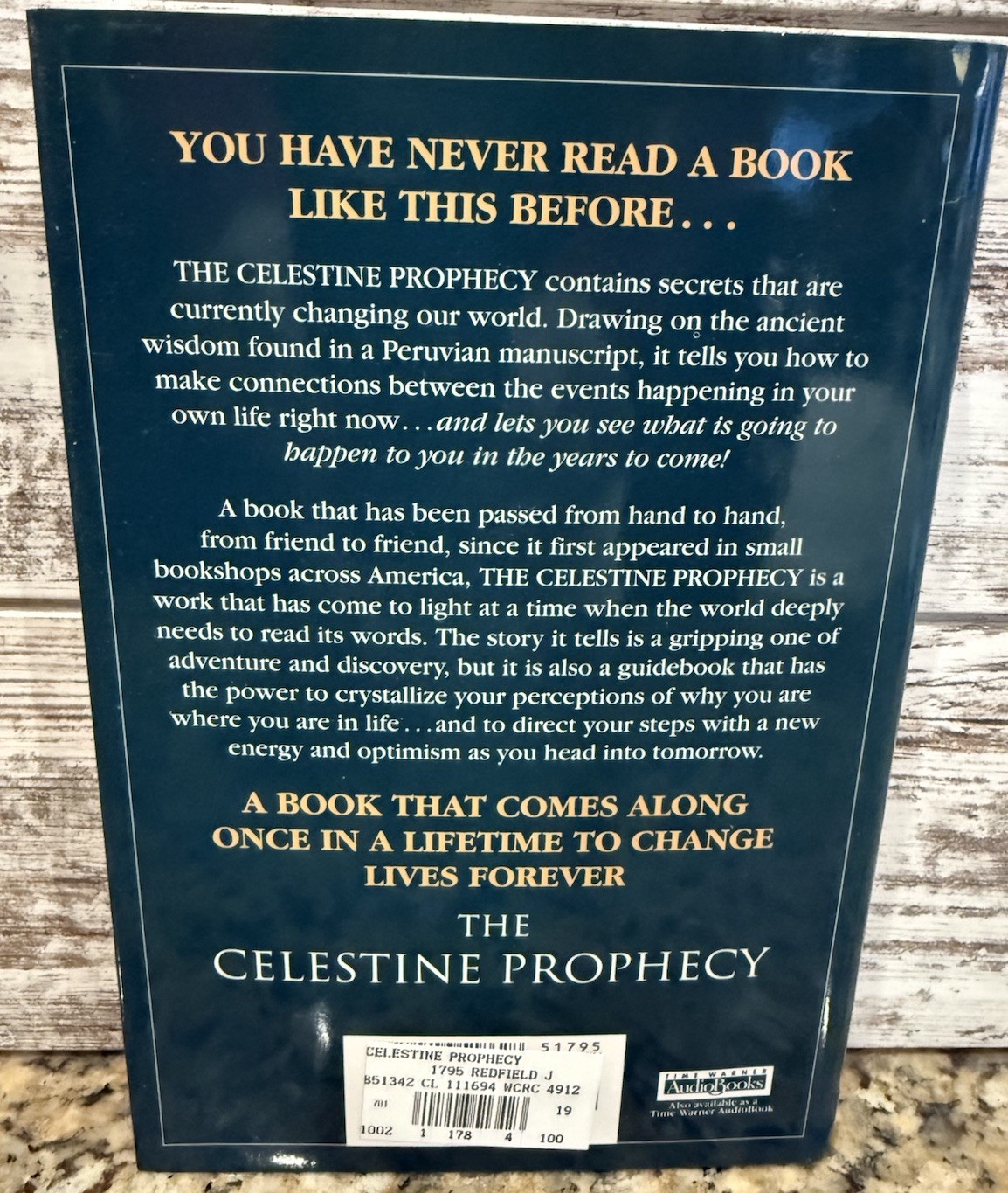 Celestine Prophecy, First Edition HC 1994, James Redfield. Warner Books