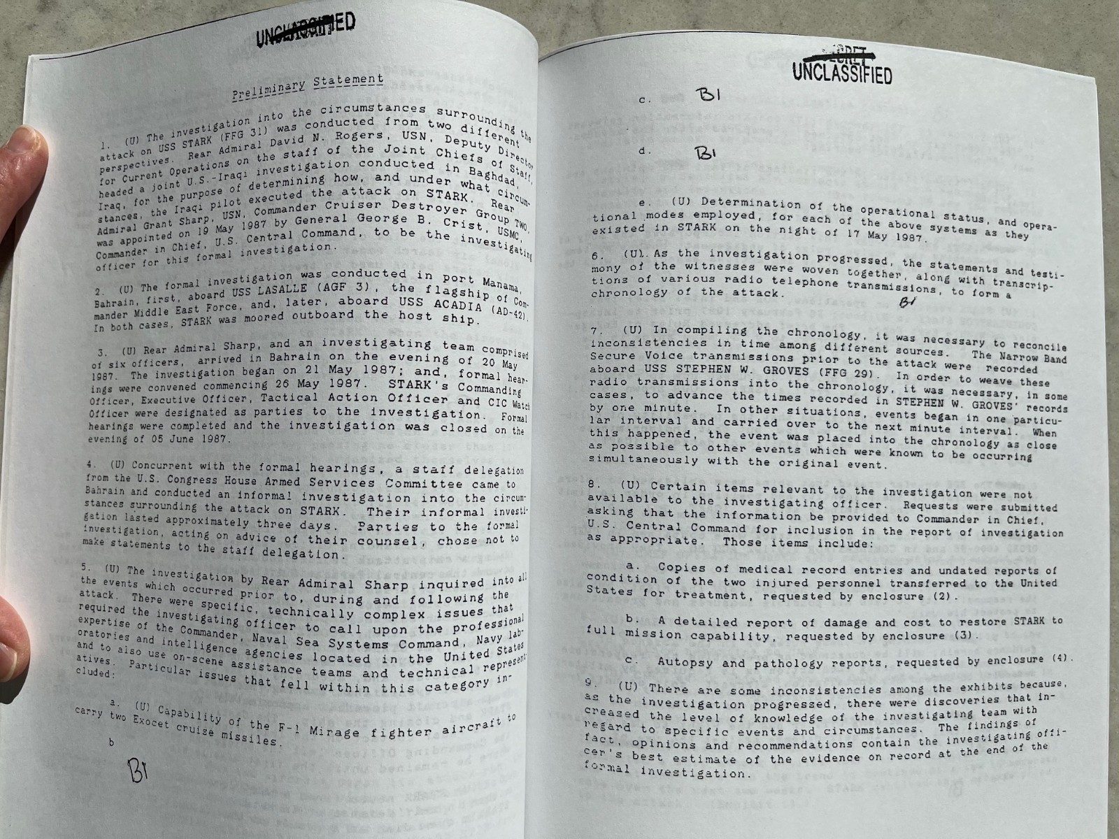 Attack on USS Stark – United States Navy: Judge Advocate General&rsquo;s Corps