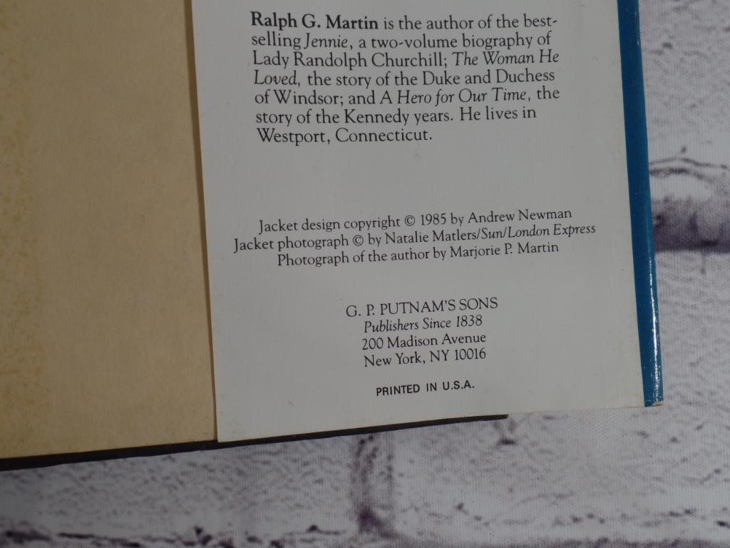 Charles and Diana Ralph G Martin Hardcover 1985 Biography British Royal Family
