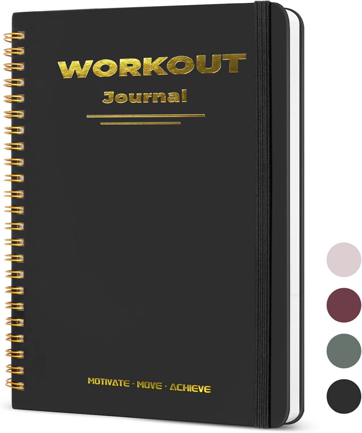 Undated Fitness Workout Journal for Men & Women, A5(8.5&Prime; x 6.7&Prime;) Fitness Journal