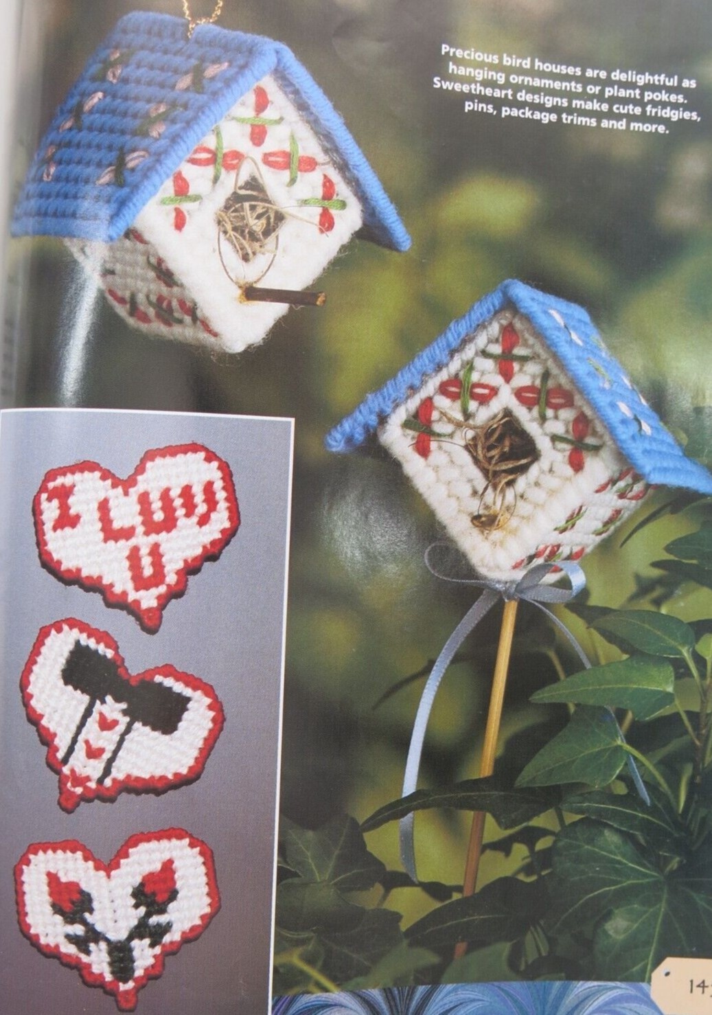 Hardcover « Plastic Canvas Celebration Gifts » Book, 160 pages for 67 DIY Gifts