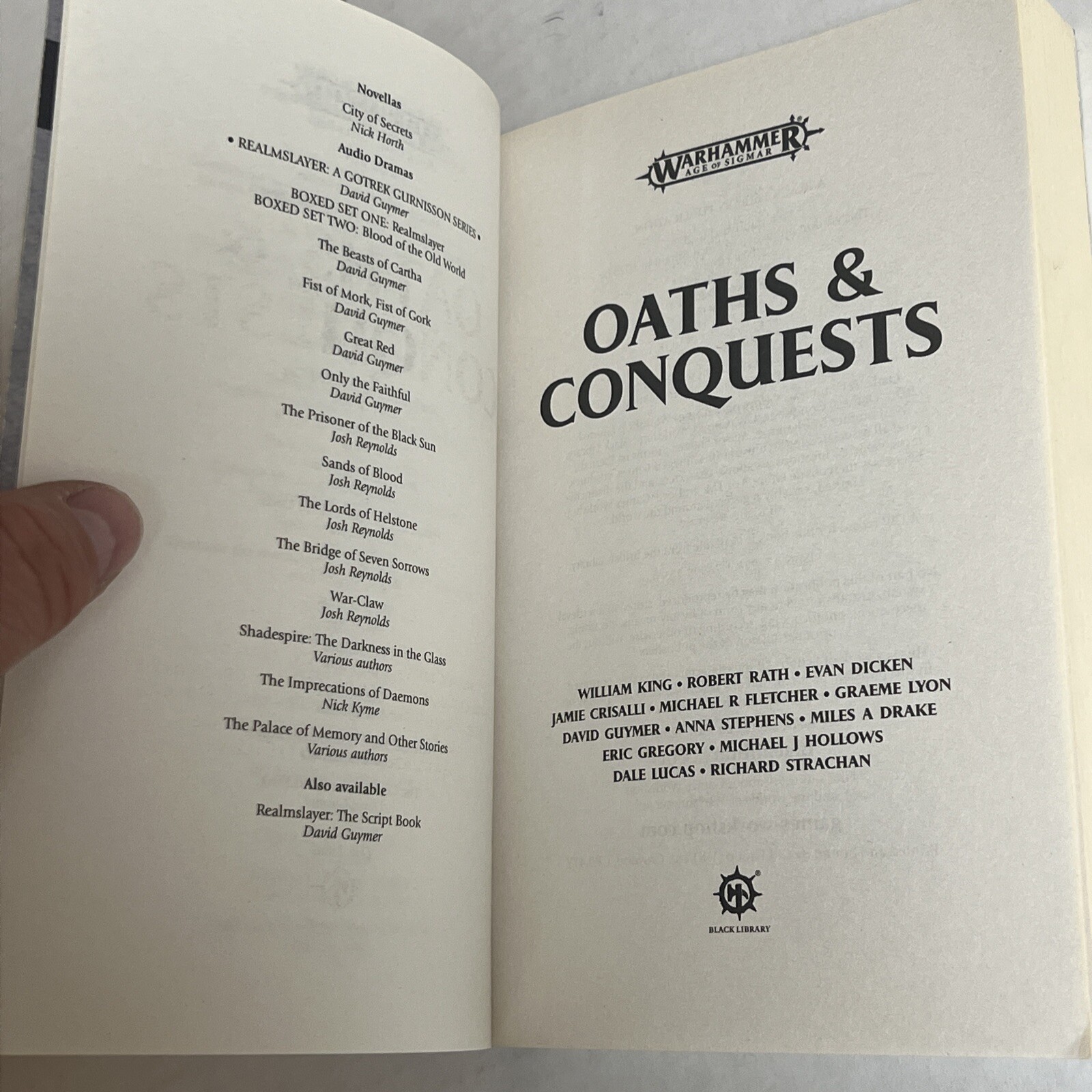 Paperback Warhammer: Age of Sigmar « Oaths & Conquests », Multiple Authors